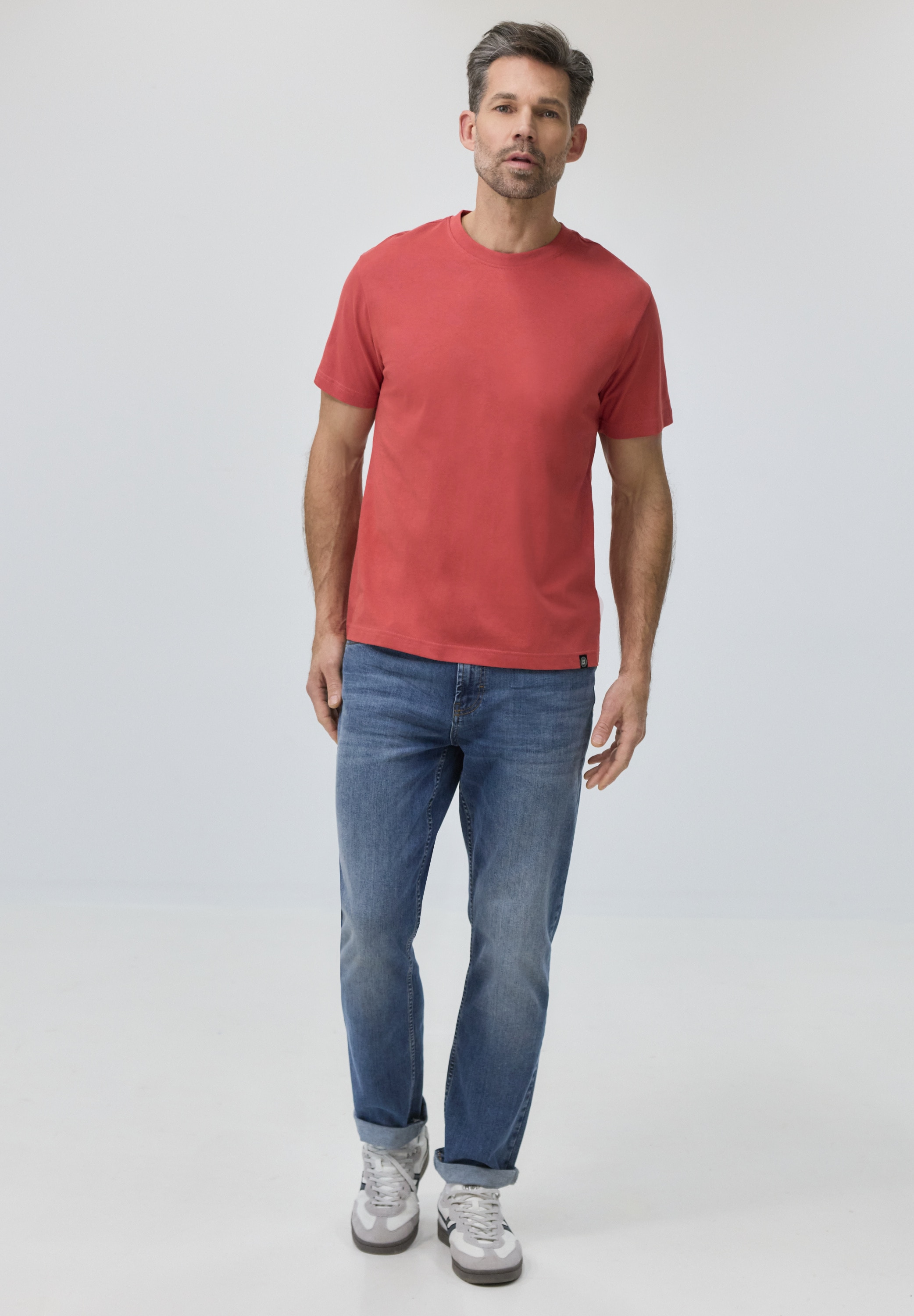 STREET ONE MEN T-Shirt mit Rundhalsausschnitt