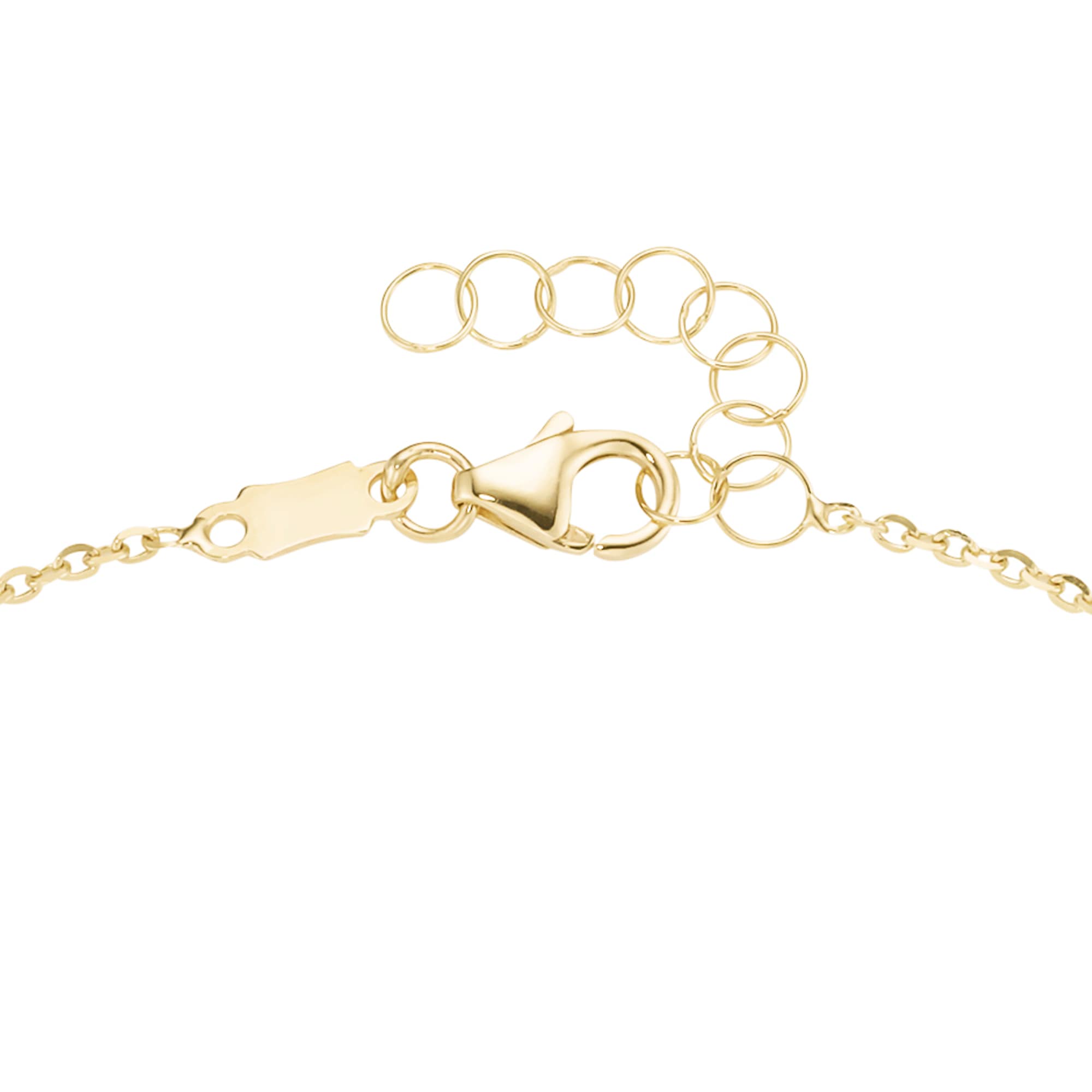 Luigi Merano Armband »Kleeblatt-Mittelteil mit Perlmutt, Gold 375«