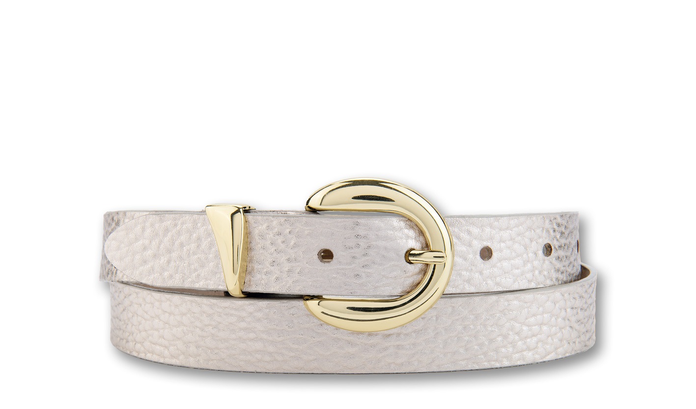 BERND GÖTZ Ledergürtel "Ledergürtel mit goldener Schließen-Schlaufe Kombina günstig online kaufen