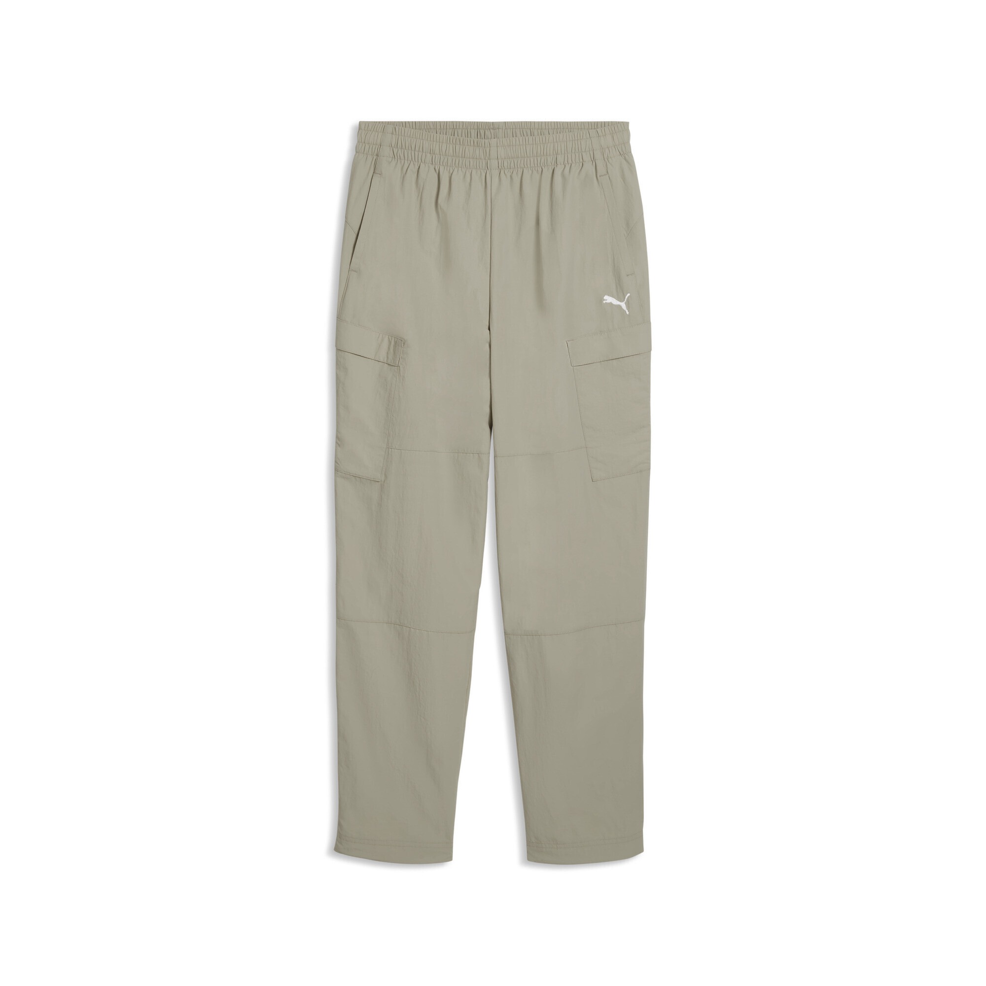 PUMA Mädchen Sporthose "WARDROBE ESS Relaxed Gewebte Cargohose Jungen"pebble gray beige, Gr. 152, unifarben, Obermaterial: 100% Nylon; Tasche – Oben: