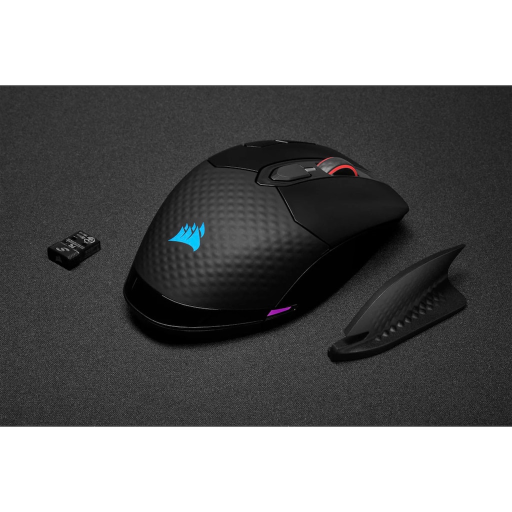 Corsair Gaming-Maus »DARK CORE RGB PRO SE«, kabellos-USB-kabelgebunden-Funk