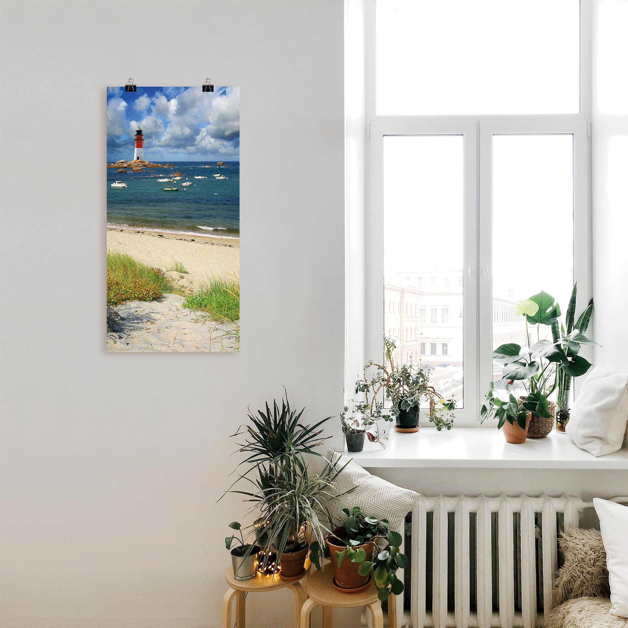Artland Wandbild »Blick von den Dünen«, Küste, (1 St.), als Leinwandbild, Poster in verschied. Größen