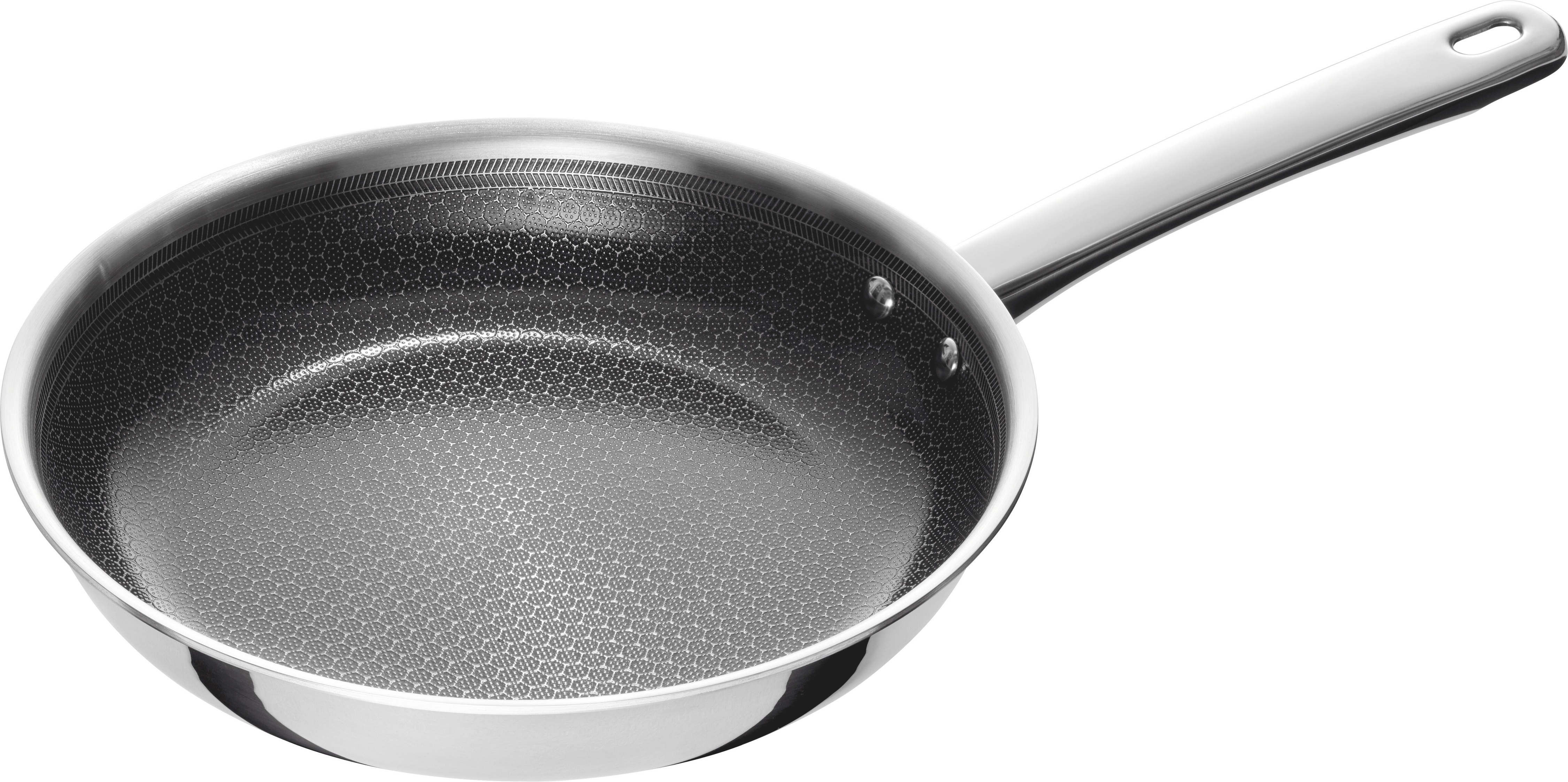 HENCKELS by ZWILLING Bratpfanne "Valley" Edelstahl 1 tlg. Keramikbeschichtung, Soft-Touch-Griffe, fettarmes Braten, Edelstahl