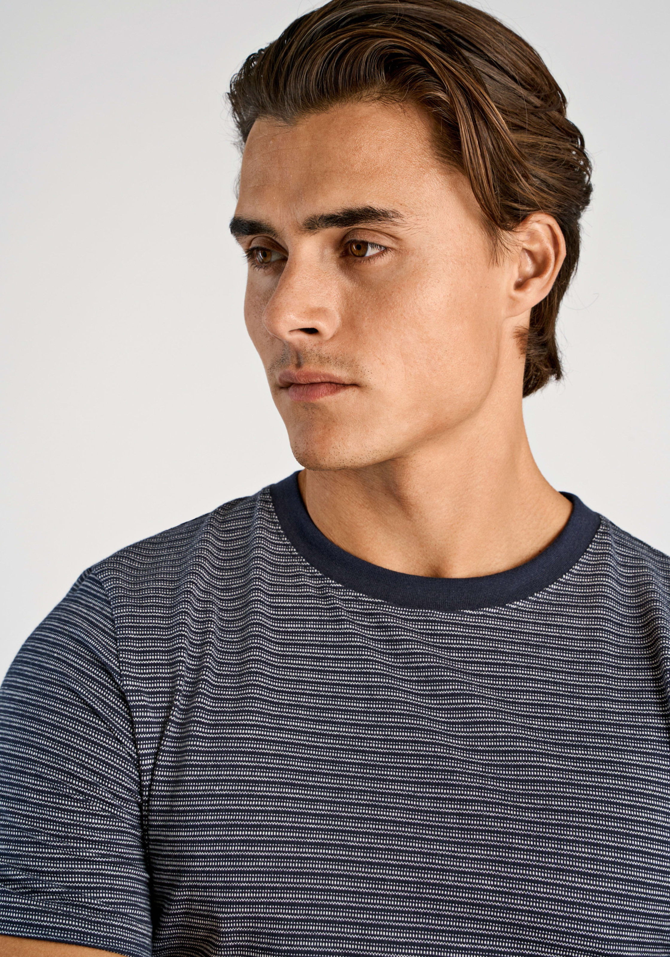 Thumbnail - LINDBERGH Rundhalsshirt mit feiner Struktur