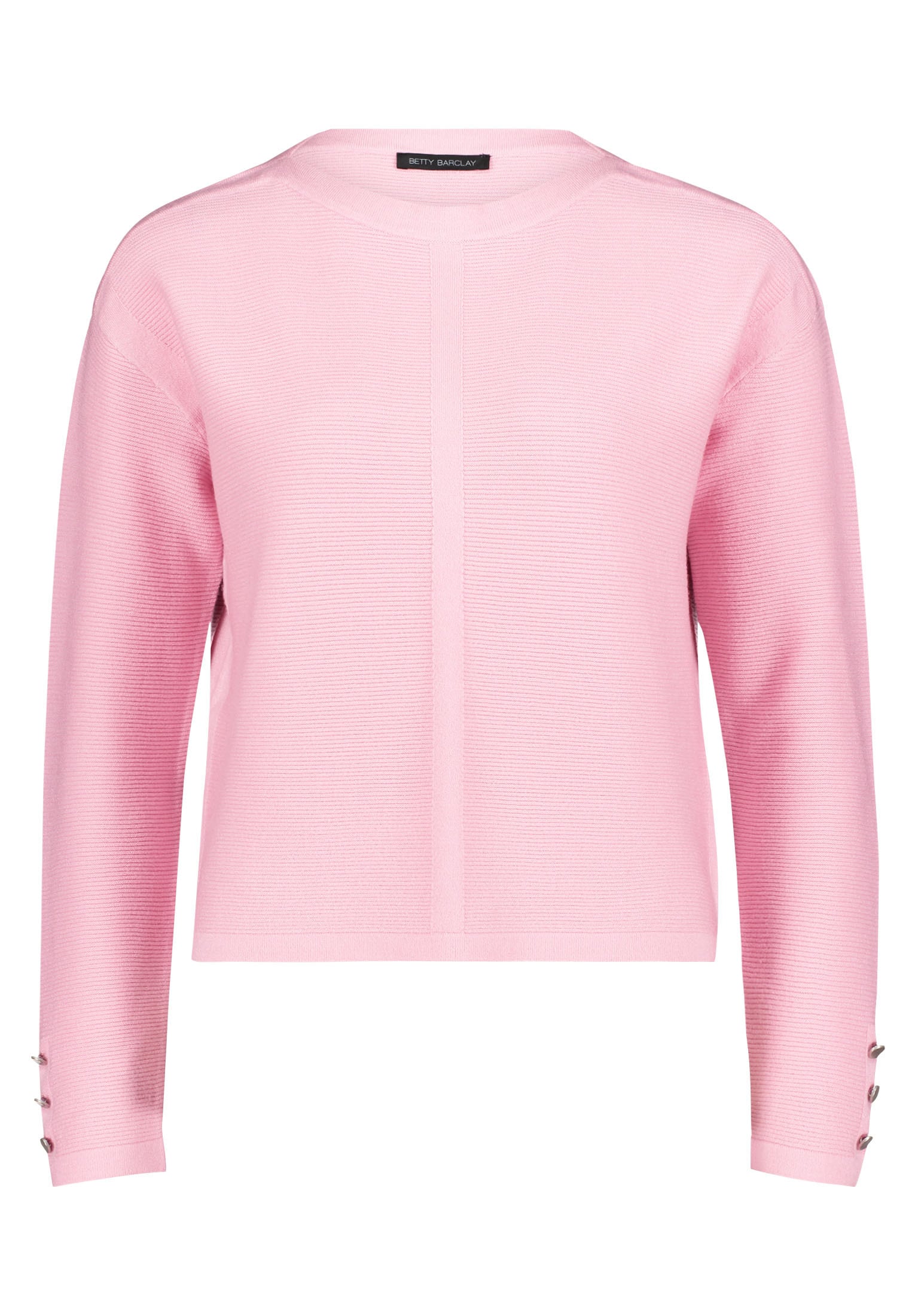 Betty Barclay Strickpullover »Betty Barclay Feinstrickpullover mit Struktur«, (1 tlg.), Knöpfe