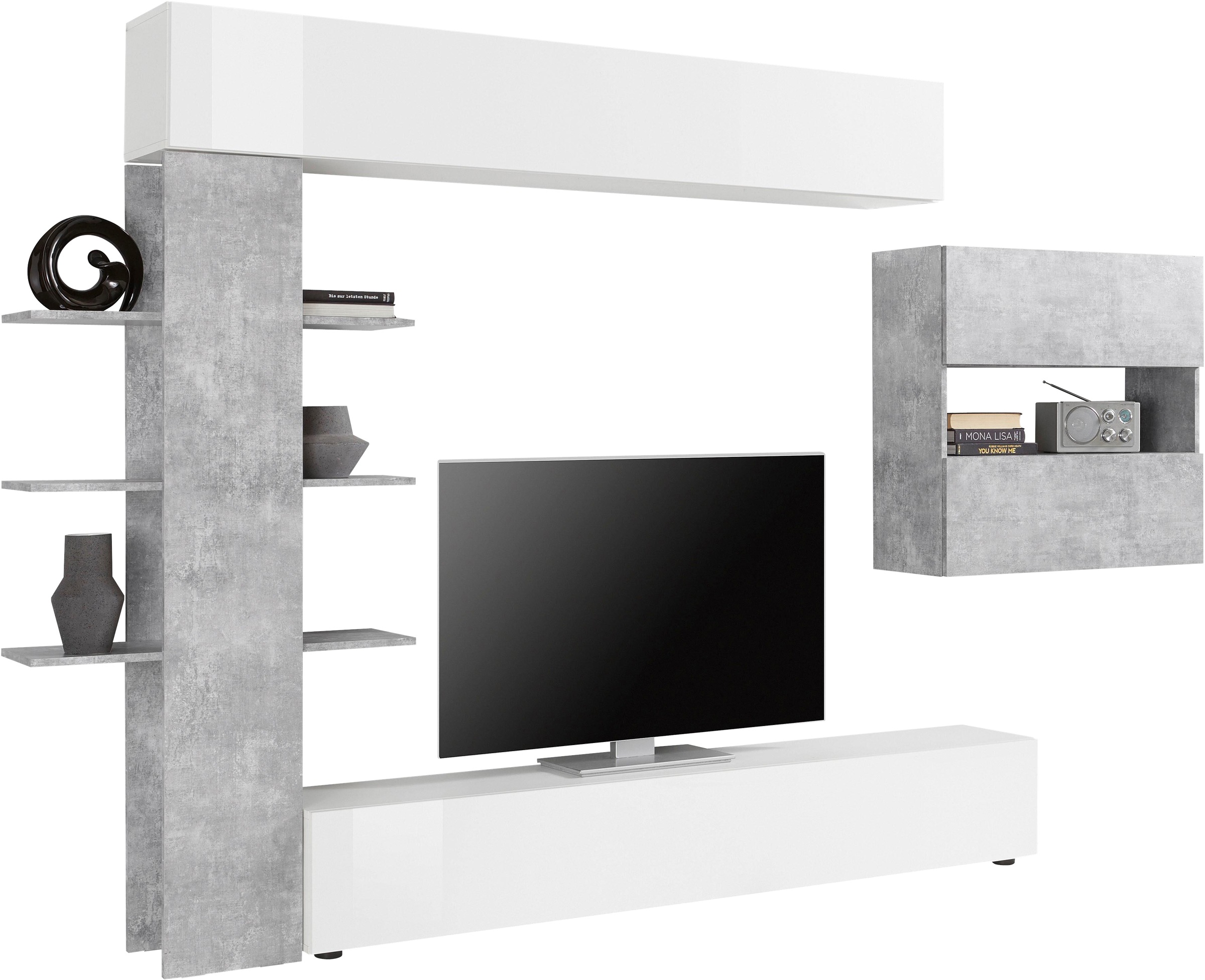 INOSIGN Wohnwand "Sorano" Set, 4 Stk. tlg. günstig online kaufen