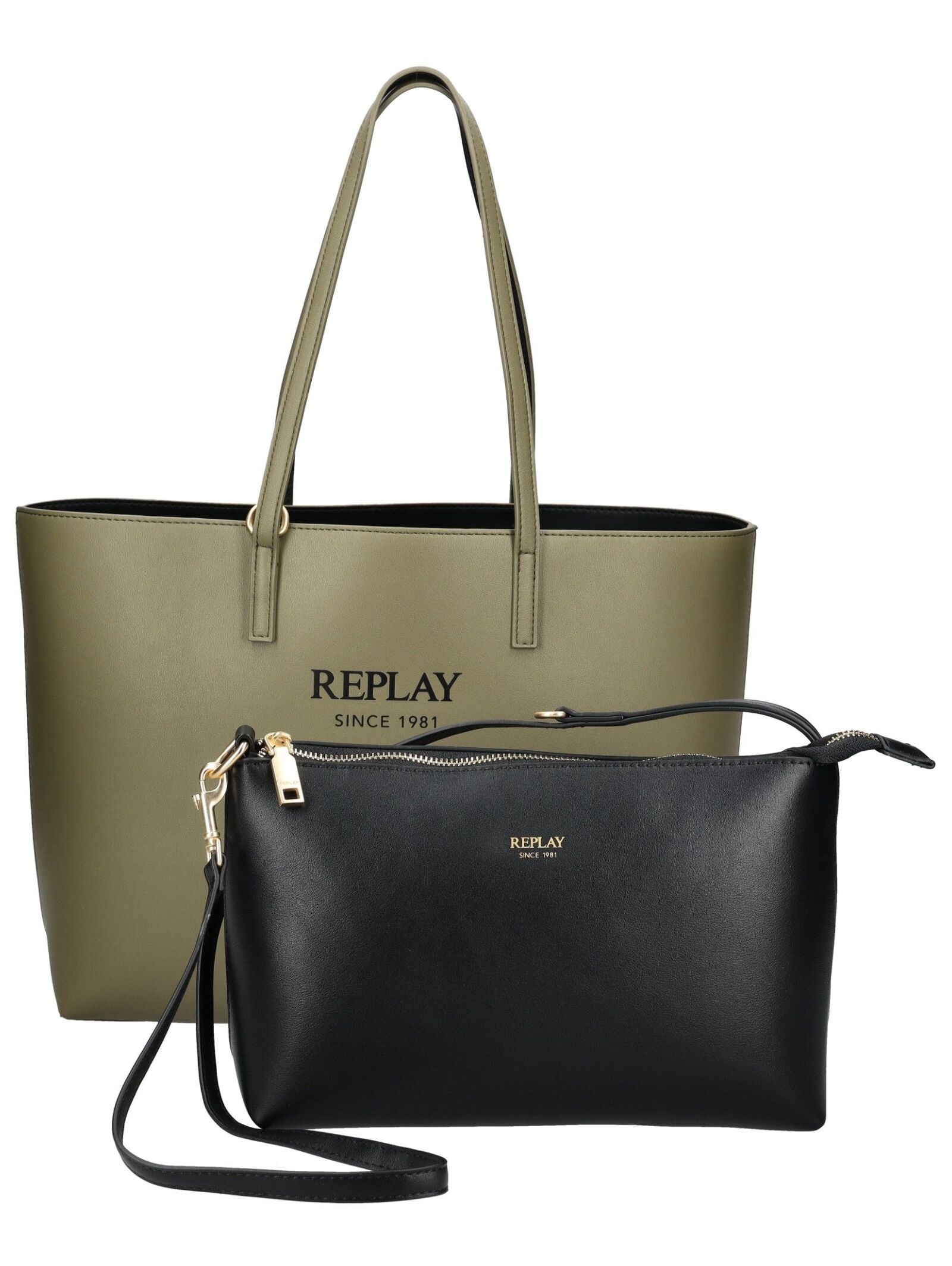 Replay Henkeltasche "Replay Taschen Lederimitat" günstig online kaufen