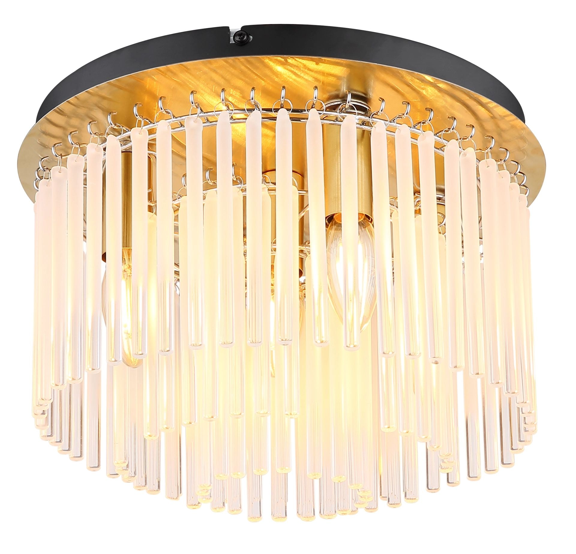 GLOBO LIGHTING Deckenleuchte »GORLEY«, Leuchtmittel E14 | ohne Leuchtmittel, Glasstäbe opal