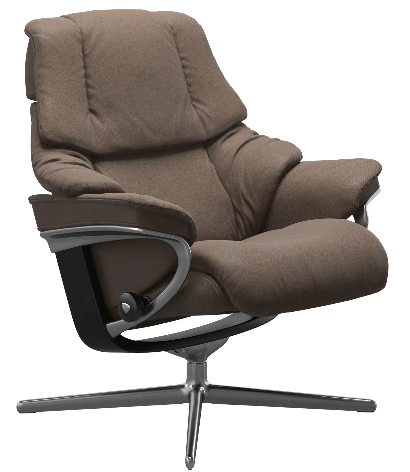 Stressless® Relaxsessel »Reno«, mit Cross Base, Größe S, M & L, Holzakzent Schwarz