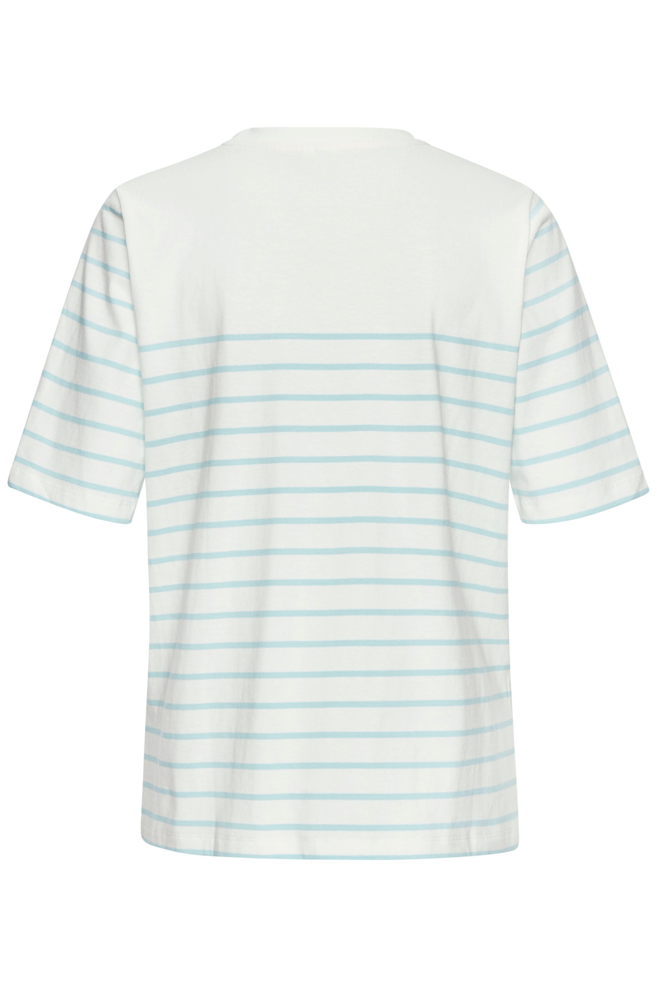 LASCANA T-Shirt, mit Streifen, Kurzarmshirt aus Baumwolle, schlanke Optik, Basic