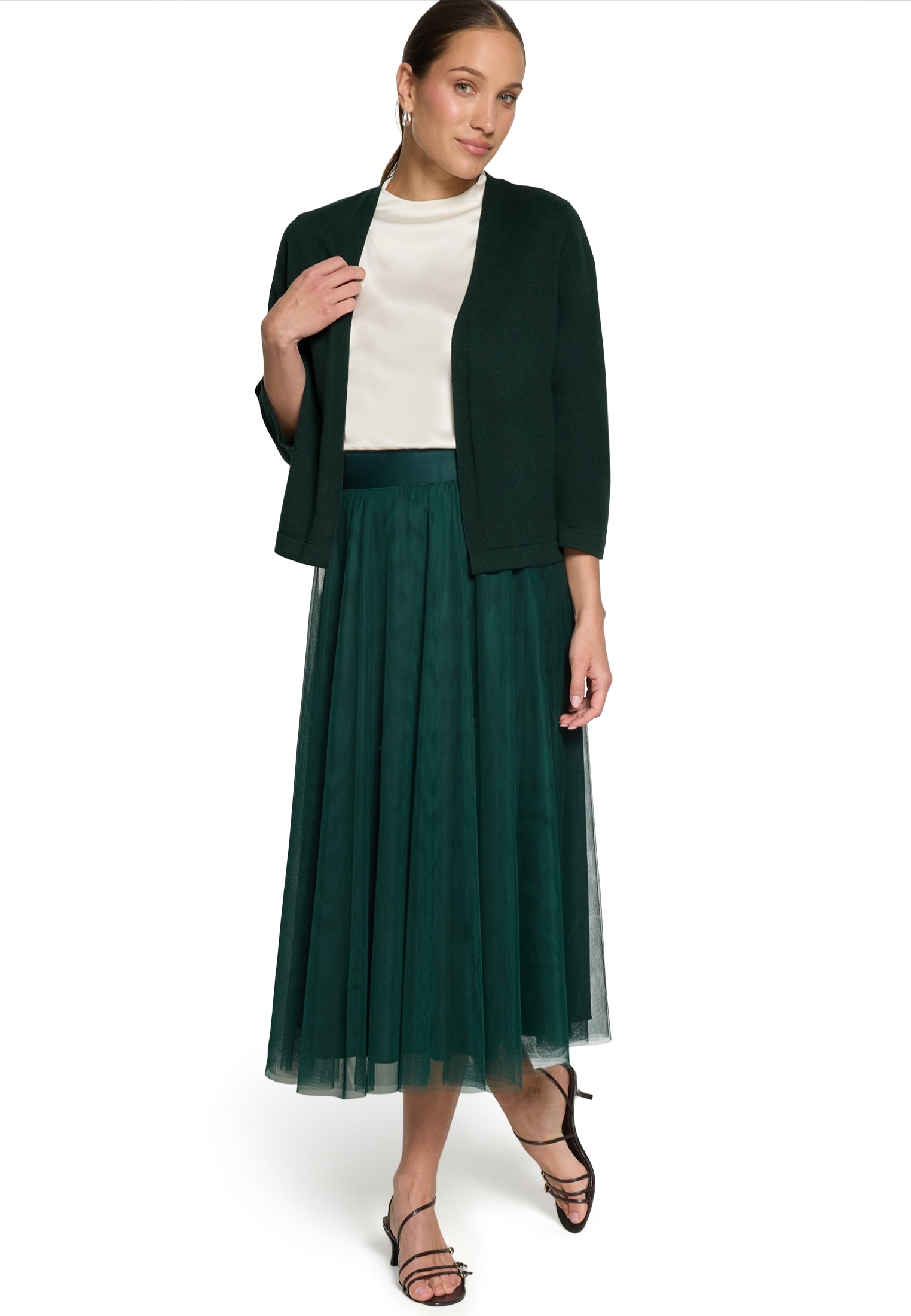 Zero Strickjacke »Damen mit 3/4 Arm« 1 Plain/ ohne Details