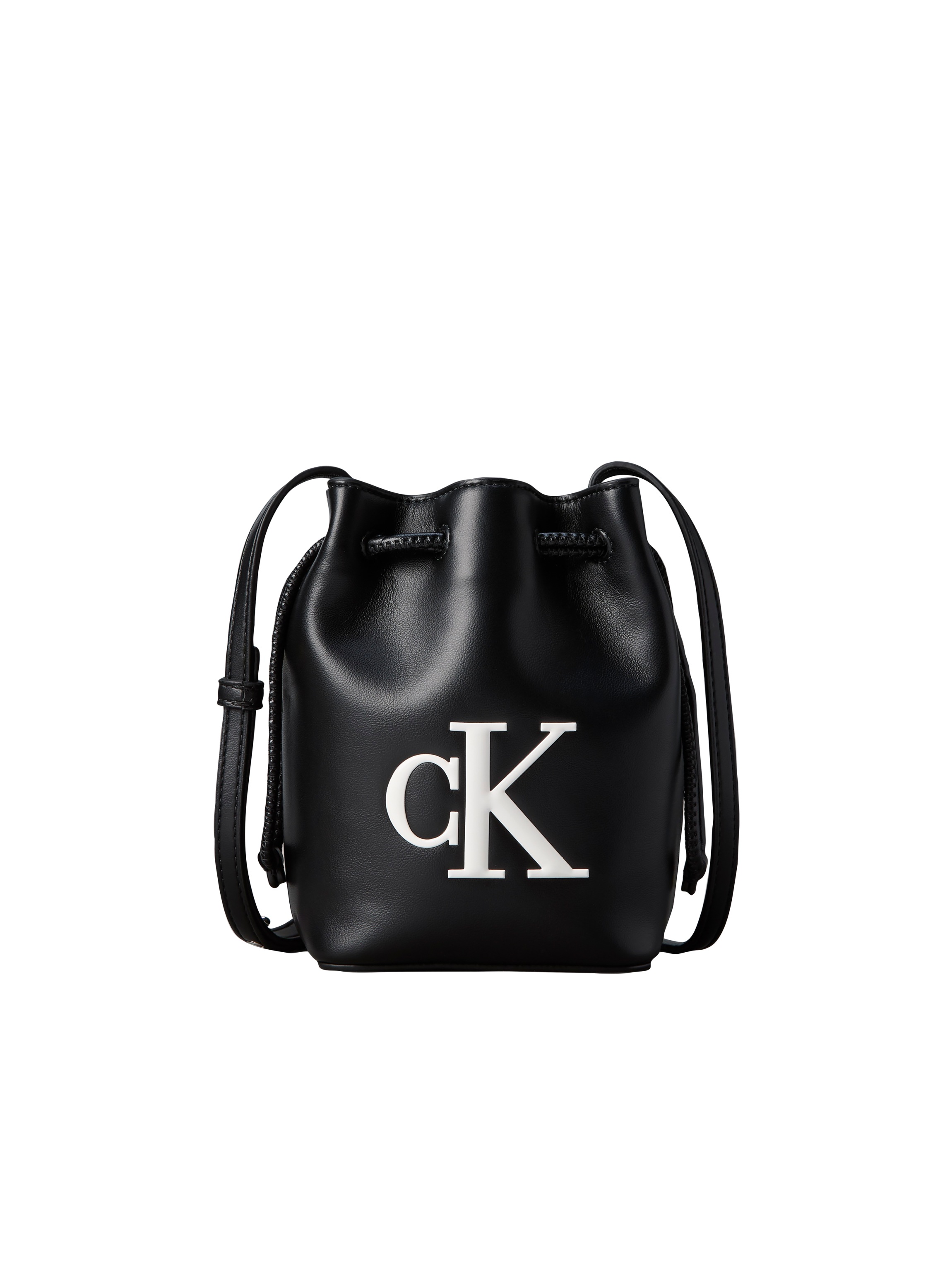 Calvin Klein Beuteltasche "BOLD CK MINI BUCKET CROSSBODY" Mini Bag, Beutel Bag, Kordelzug, CK-Logo