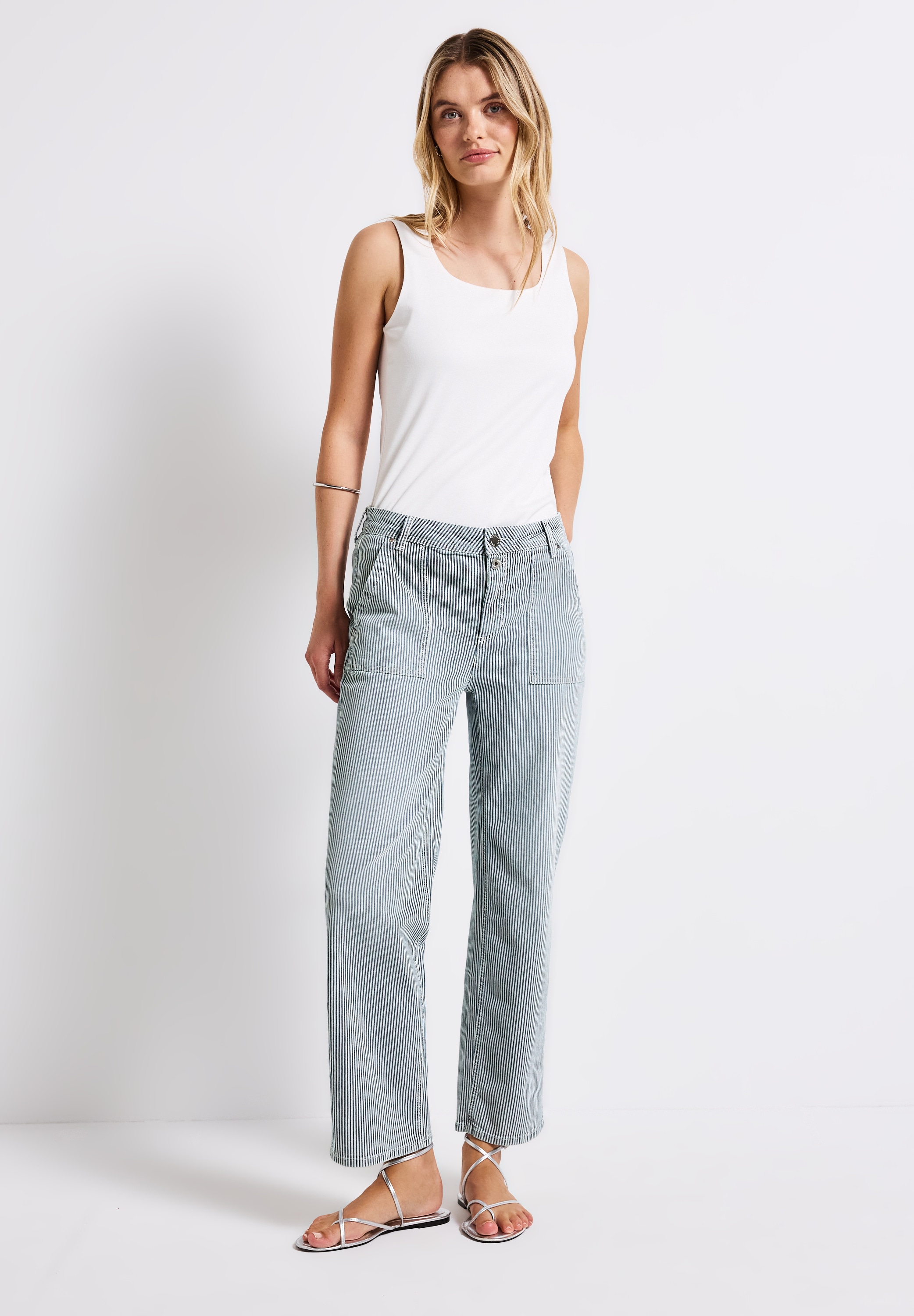 STREET ONE Straight-Jeans, High Waist