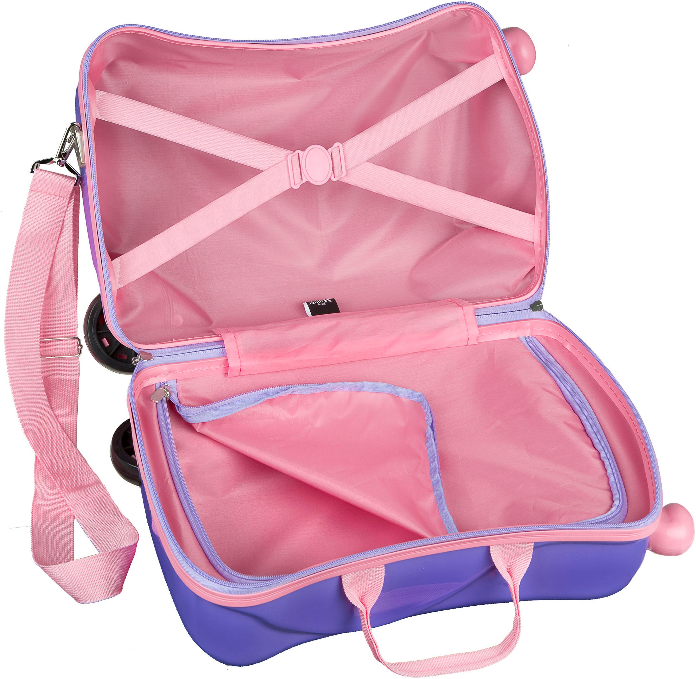 Thumbnail - UNDERCOVER Kinderkoffer "Ride-on Trolley, Minnie Maus" 20 l 4 Rollen zum sitzen und ziehen