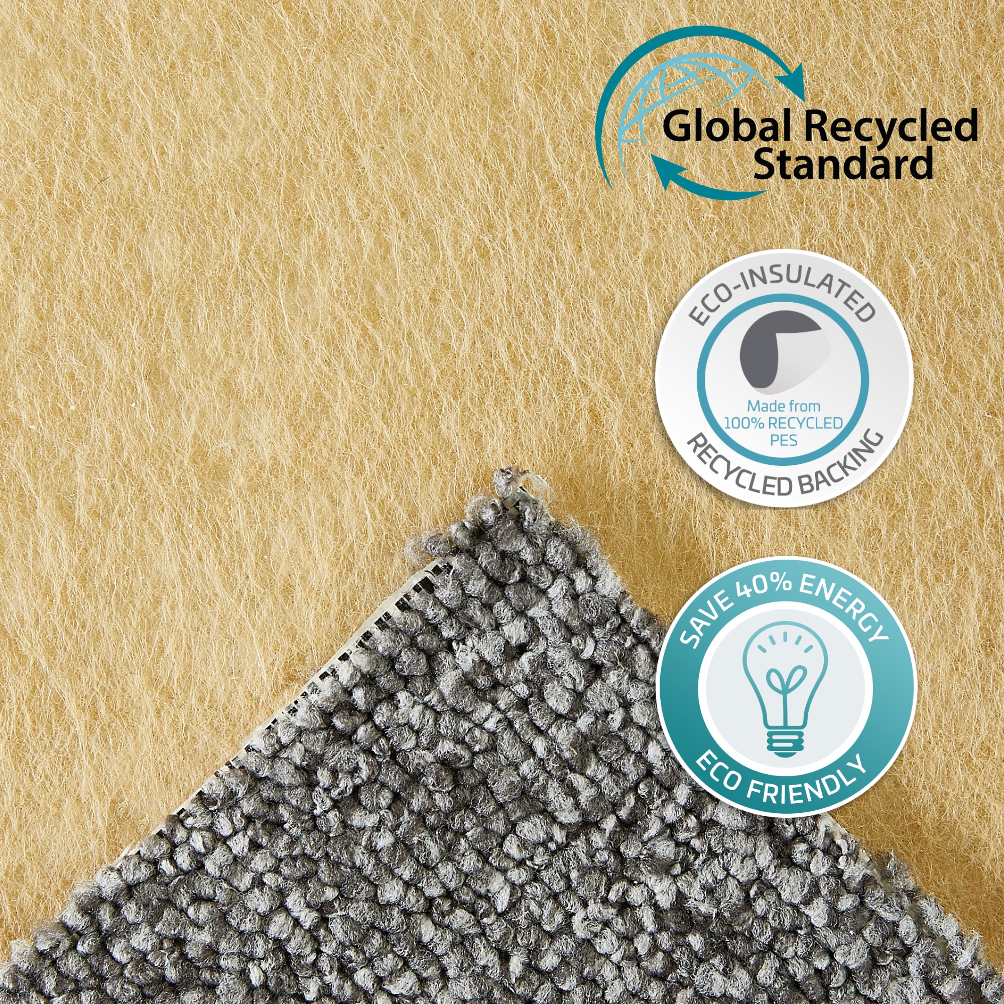 Thumbnail - Andiamo Teppichboden "Bruce, Schlinge" rechteckig 4 mm Höhe meliert. Breite 400 cm, Wohnzimmer, strapazierfähig & robust