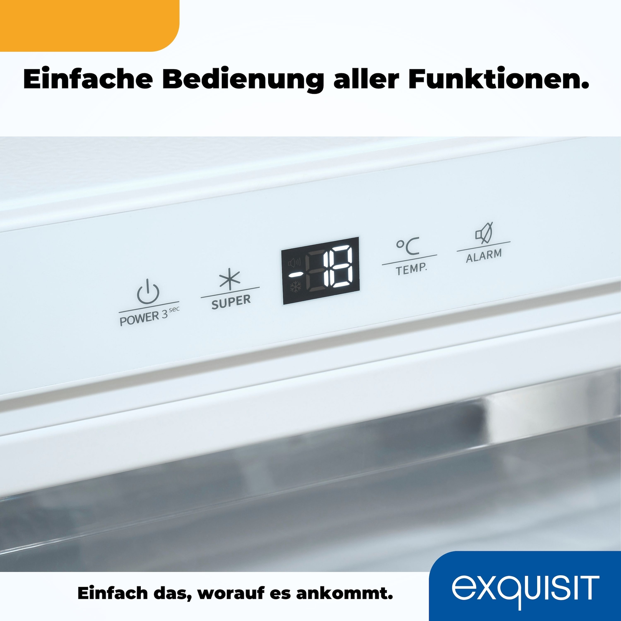 exquisit Gefrierschrank »UGS105-FE-010E« 82,3 cm hoch 59,5 cm breit