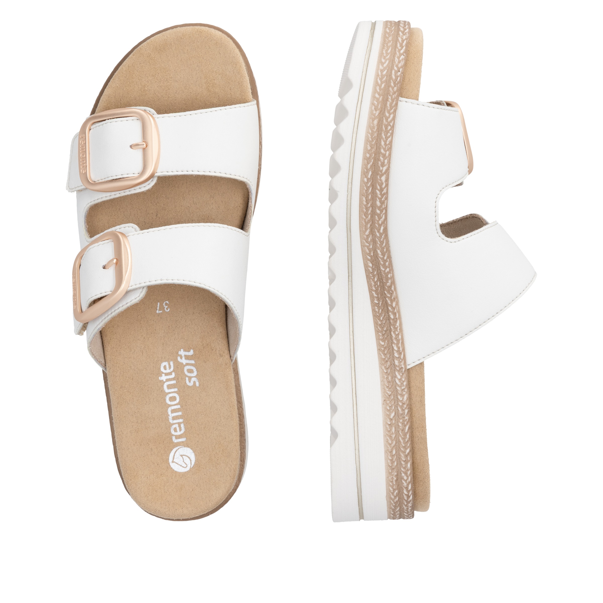Remonte Pantolette  Hausschuh, Sommerschuh, Klettschuh mit Lite´n Soft-Ausstattung