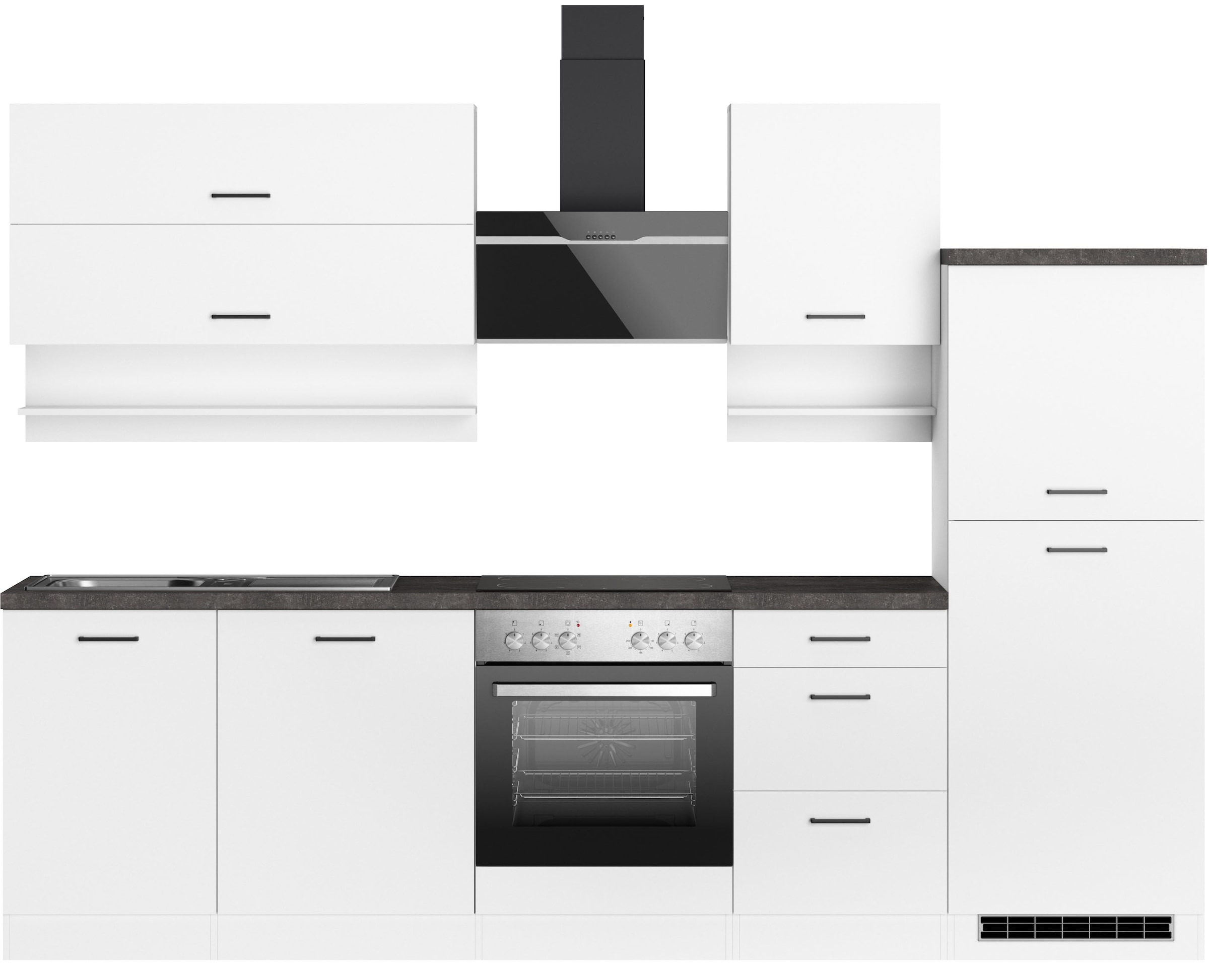 KOCHSTATION Küchenzeile "KS-Frieda Breite 280 cm" wahlweise mit E-Geräten, günstig online kaufen