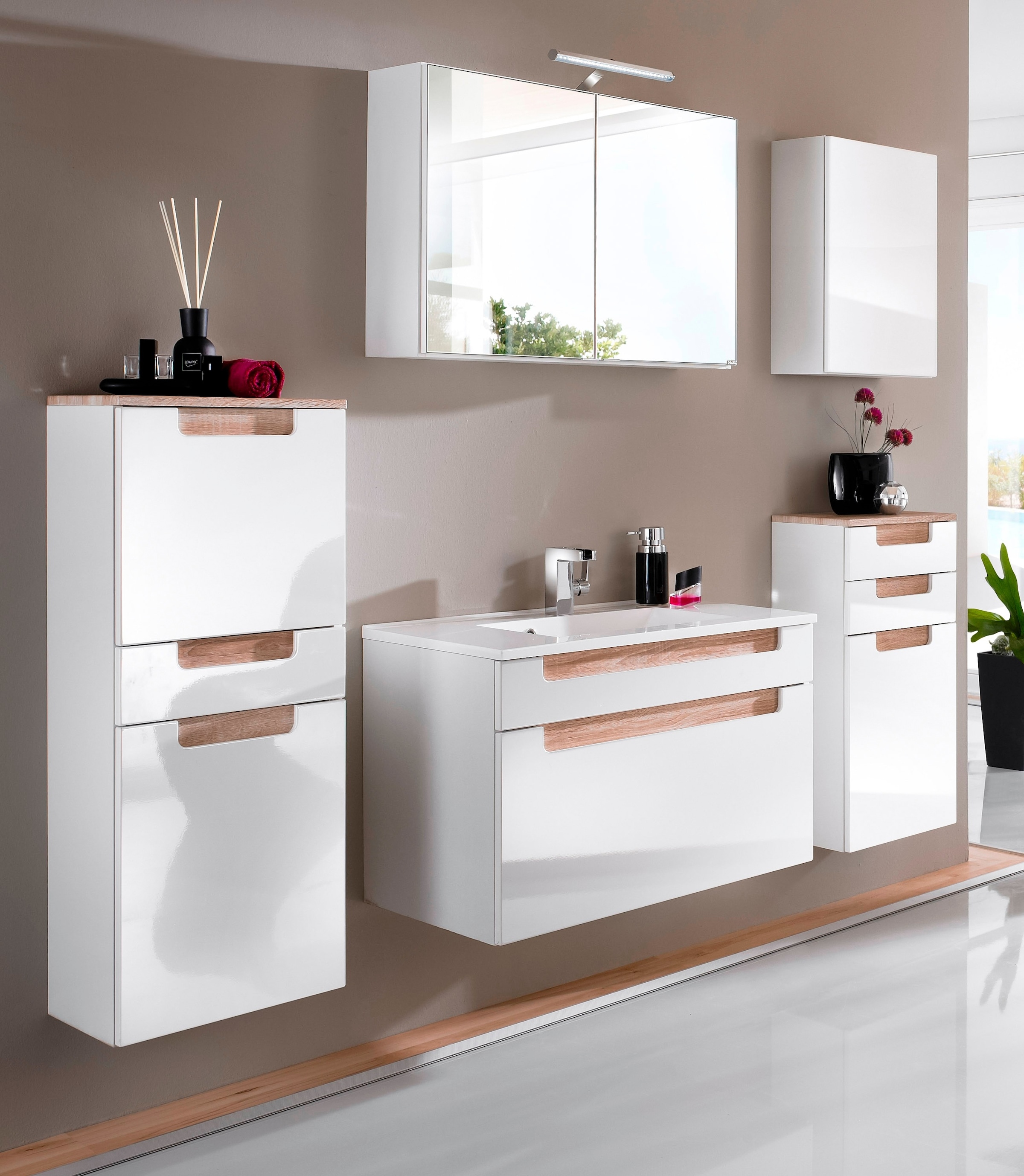 welltime Unterschrank »Siena«, Breite 40 cm, mit hochglänzenden Fronten