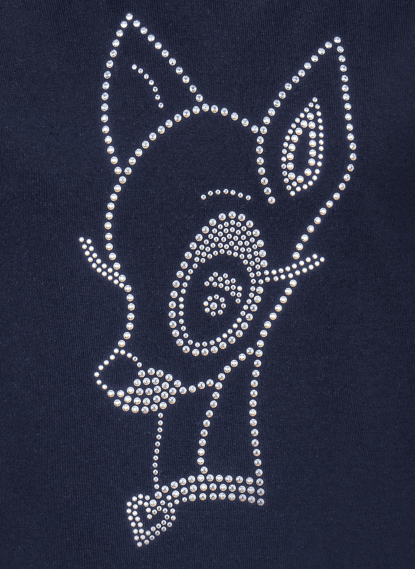 Trigema T-Shirt »TRIGEMA T-Shirt mit glitzerndem Bambi-Motiv«, (1 tlg.)