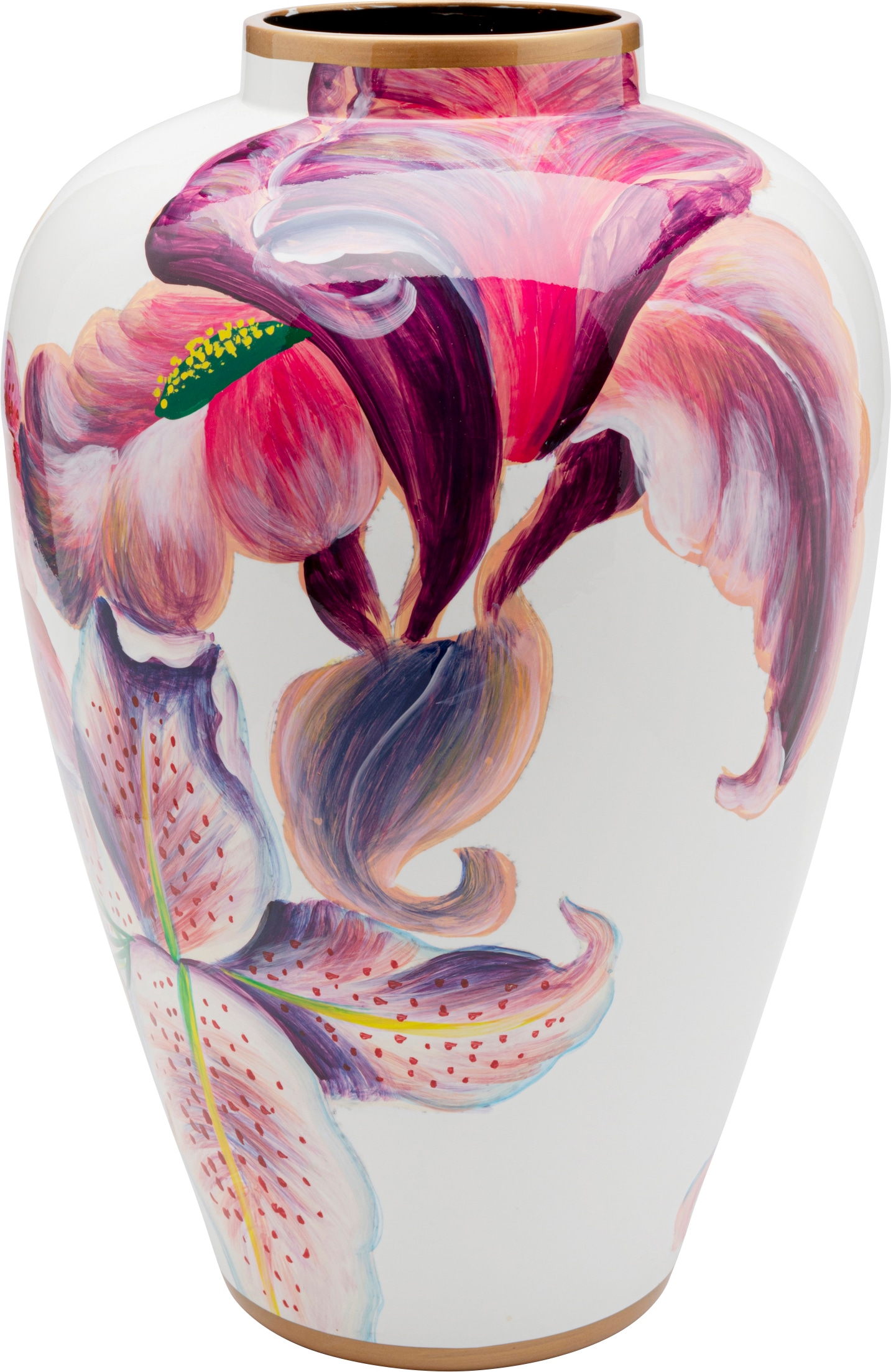Kare Design Dekovase "Lillies Pink 37cm"