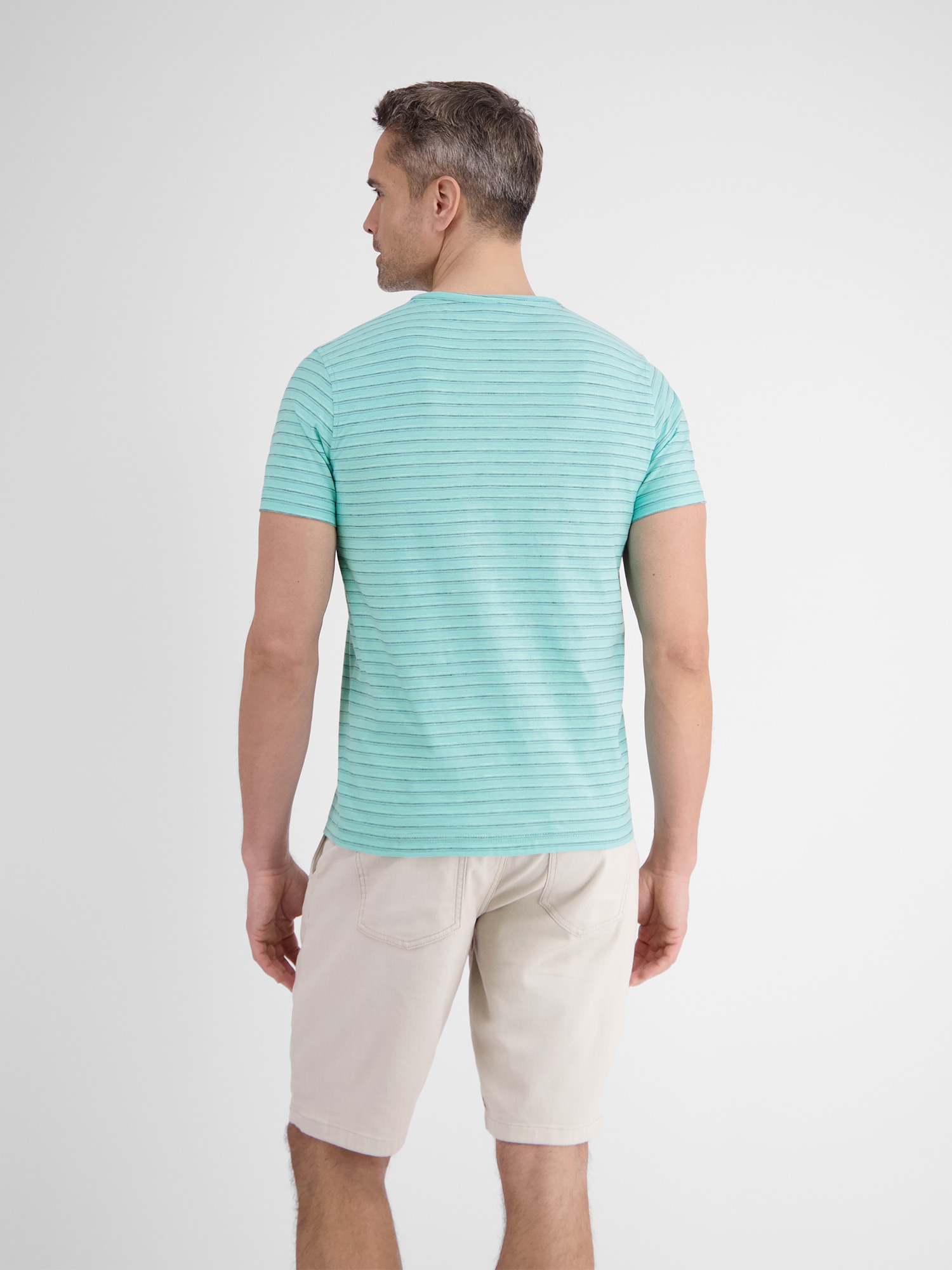 LERROS Henleyshirt »LERROS Herren Serafino-Shirt, gestreift«