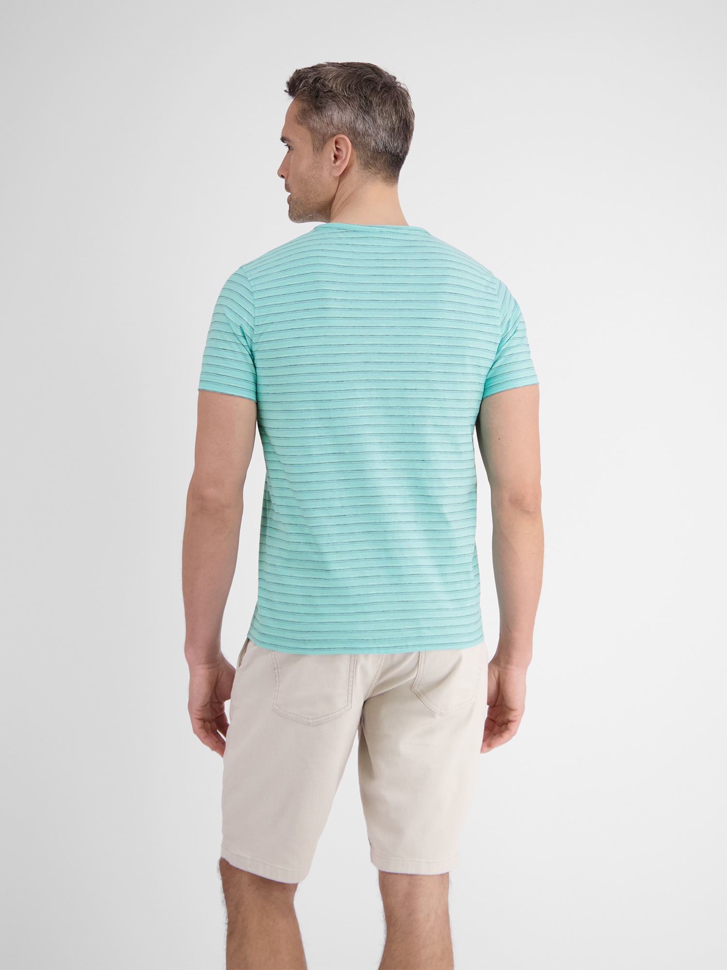 Thumbnail - LERROS Henleyshirt "Herren Serafino-Shirt, gestreift"