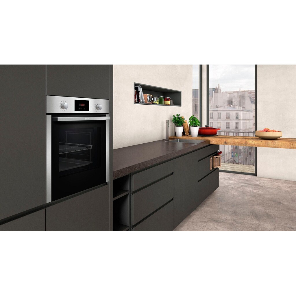 NEFF Backofen-Set »XB46P«, B2CCG6AN0, mit Teleskopauszug nachrüstbar, Pyrolyse-Selbstreinigung