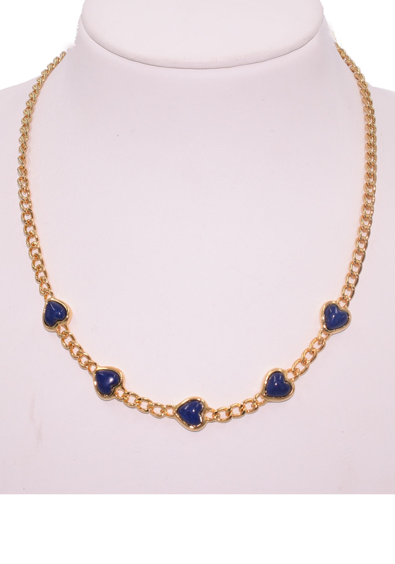 Firetti Herzkette »Schmuck Geschenk, Edelstein Herzen«, Made in Germany - mit Lapislazuli oder Onyx