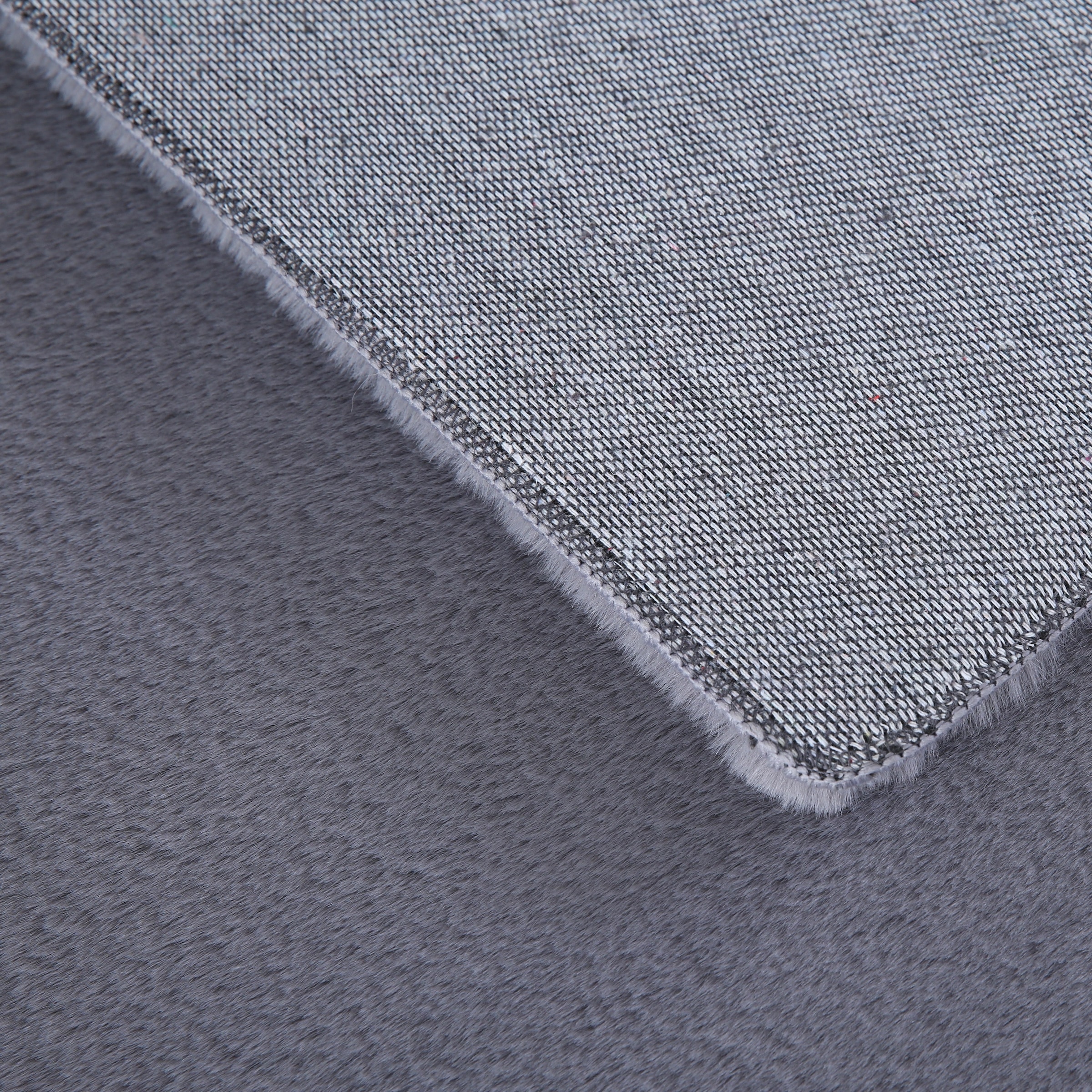 Ayyildiz Teppiche Hochflor-Teppich »POUFFY 5100«, rund, 20 mm Höhe, Läufer, weicher glatter Softflor, Kaninchen Fell Haptik, waschbar