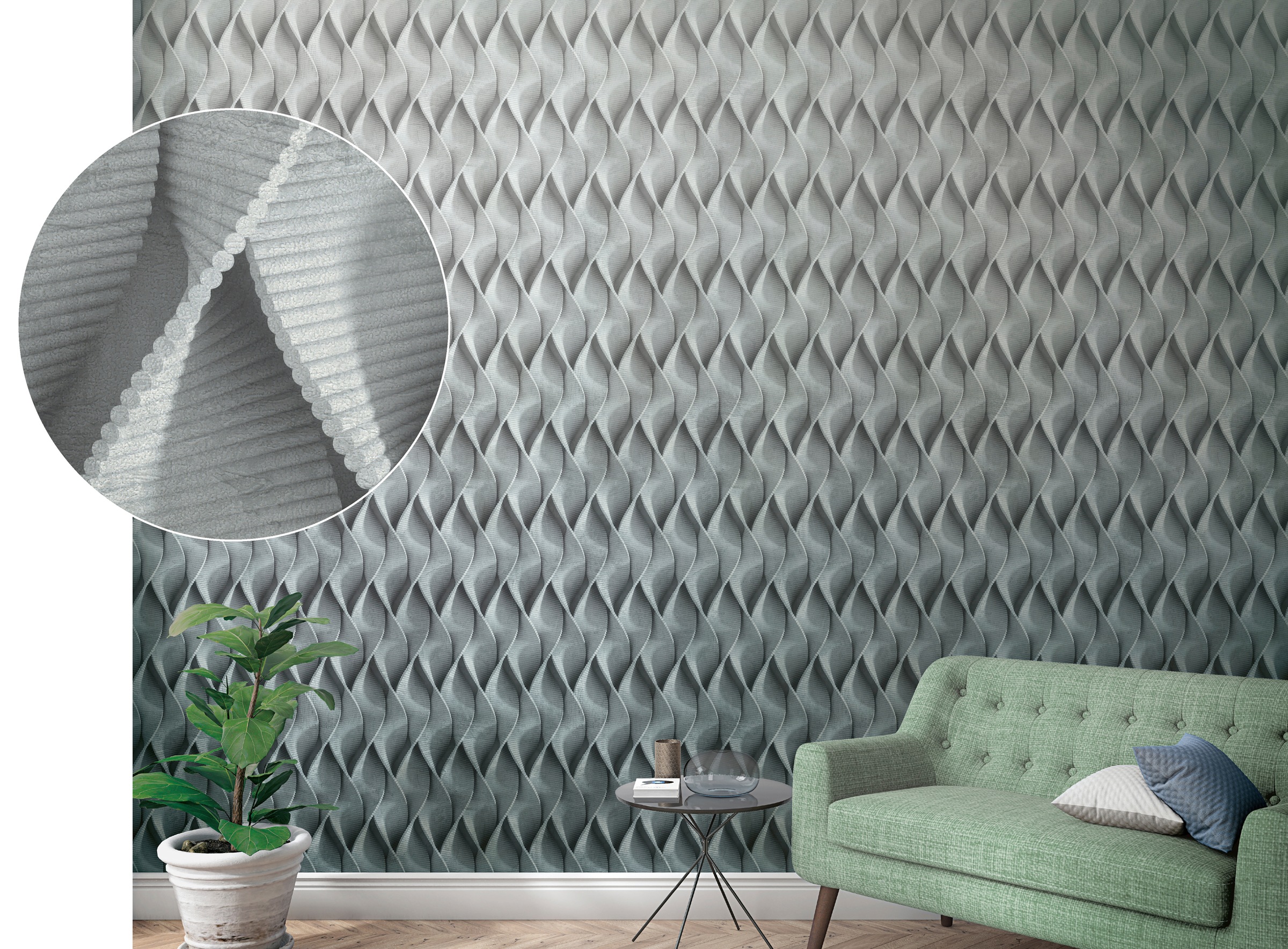 Marburg Fototapete, 3D-Optik-Motiv, moderne Tapete für Wohnzimmer Schlafzimmer Küche