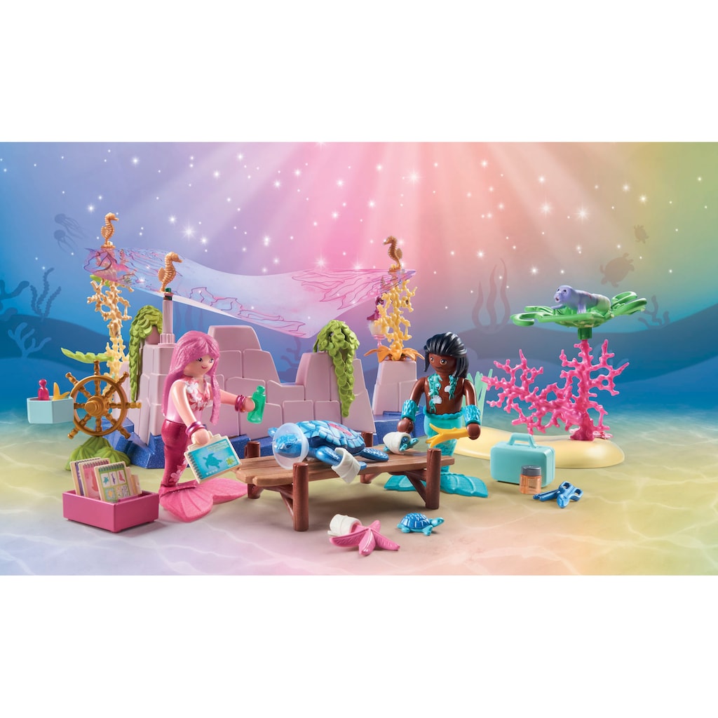 Playmobil® Konstruktions-Spielset »Unterwasser-Tierpflege der Meeresbewohner (71499)«, (114 St.), Playmobil Princess Magic; Made in Germany