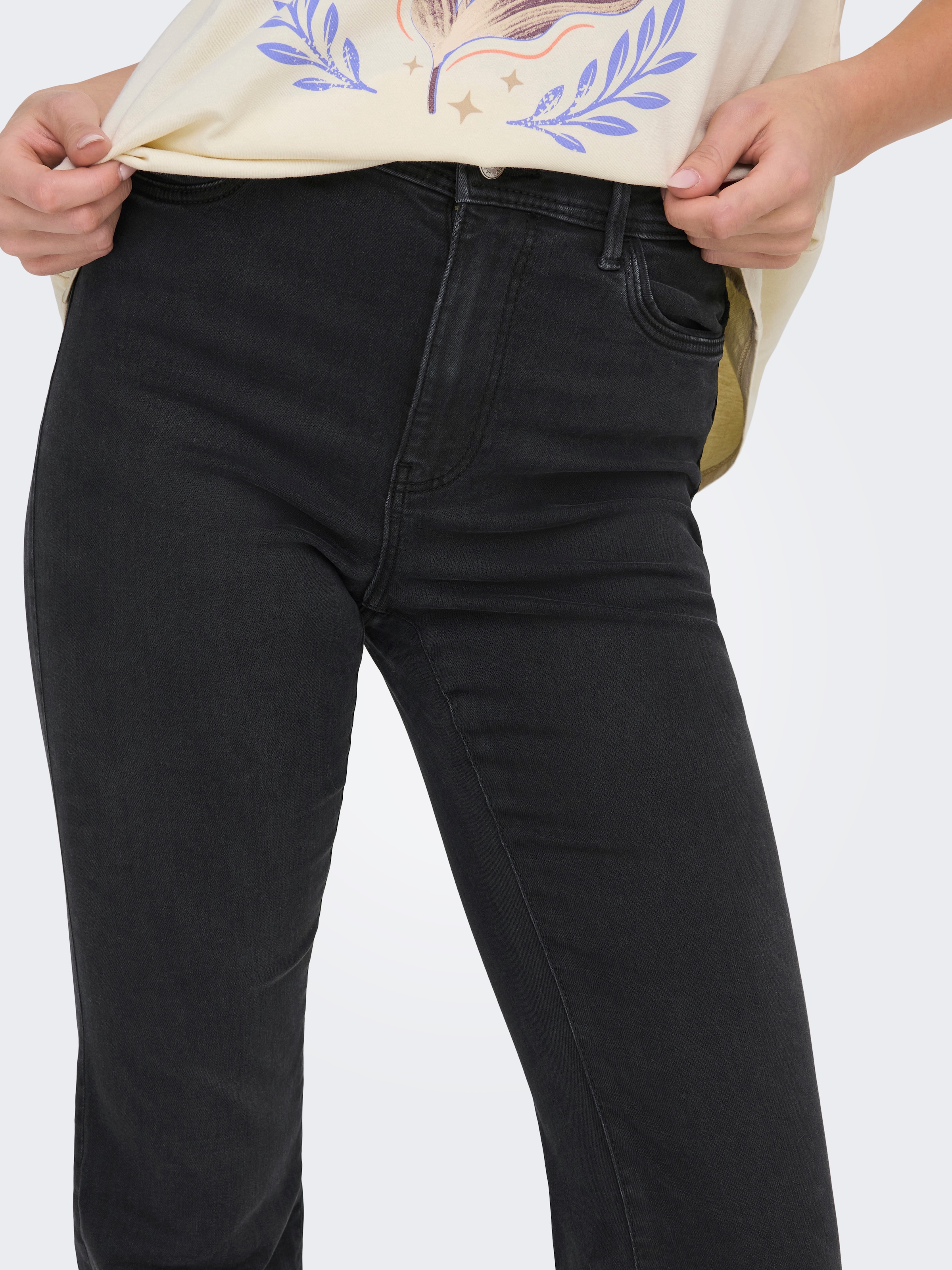 ONLY Bootcut-Jeans "ONLWAUW MID WAIST FLARED DNM PIM" günstig online kaufen