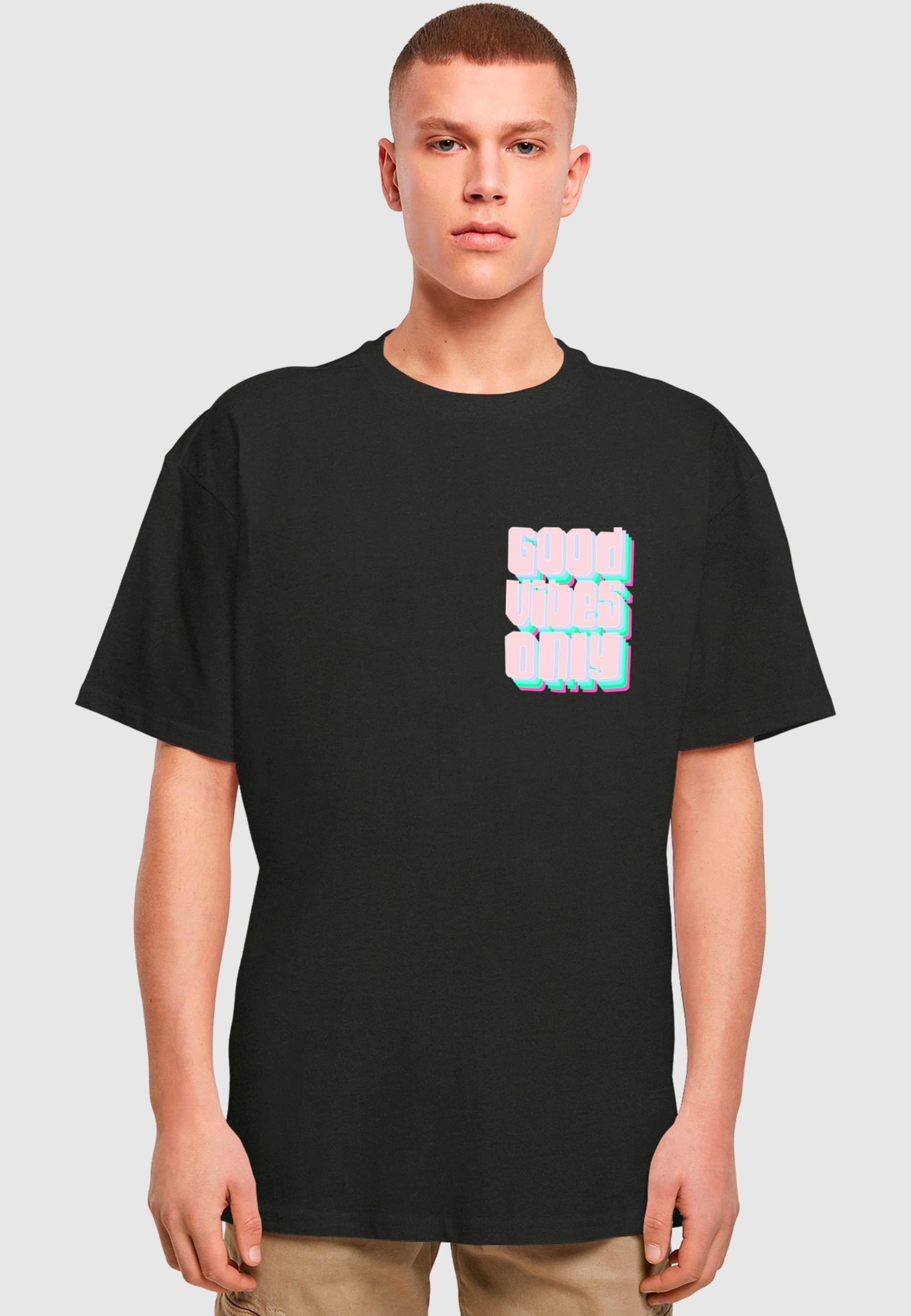 2Y Studios T-Shirt "2Y Studios Herren Good Vibes Only Oversize Tee 2" 1 Stk günstig online kaufen