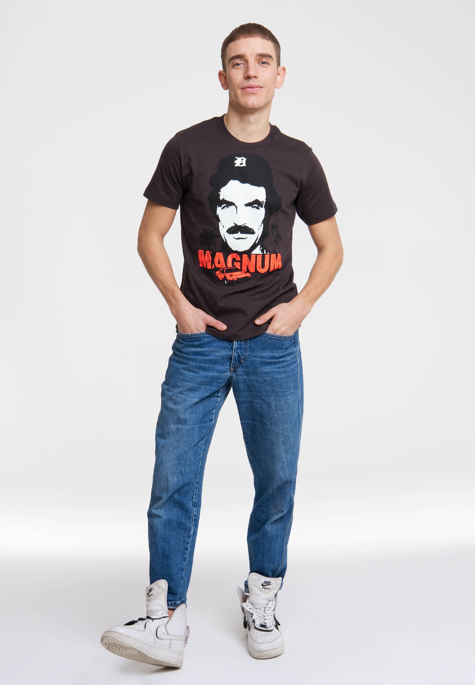 T-Shirt »MAGNUM«, mit großem Front-Print