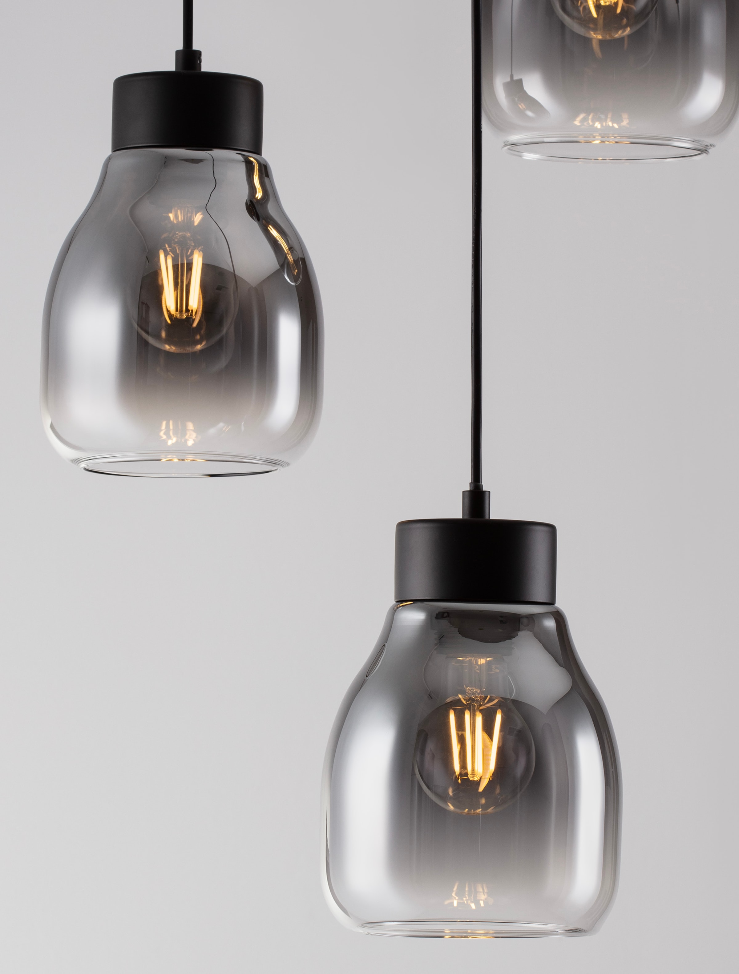 Nova Luce Pendelleuchte »BLACU«, 3 flammig