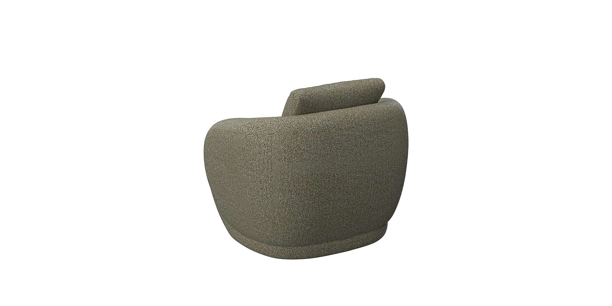 FLEXLUX Sessel »Torino, rund, drehbar, Einzelsofa, Polstersessel,«, Modernes, organisches Sessel-Design, Kaltschaum, Wellenunterfederung