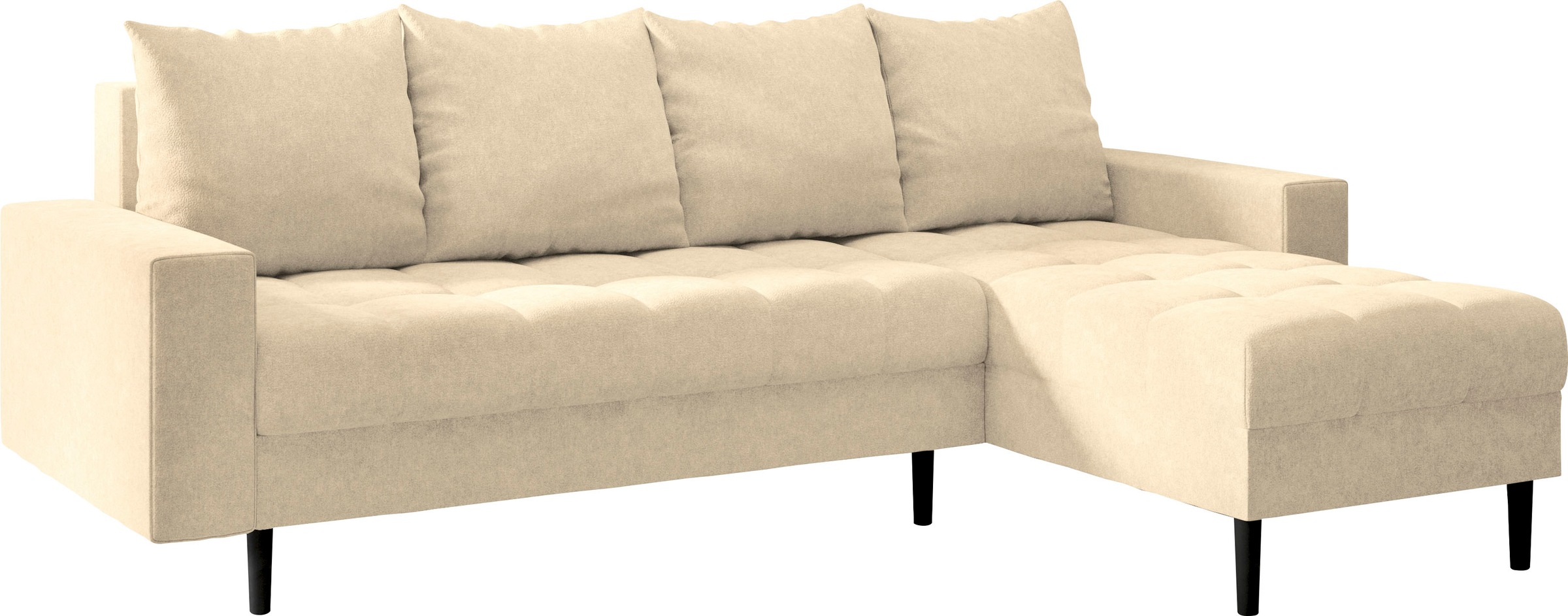 INOSIGN Ecksofa »Lillemor«, auch mit extrakurzer Lieferzeit, incl. Bettfunktion & Bettkasten