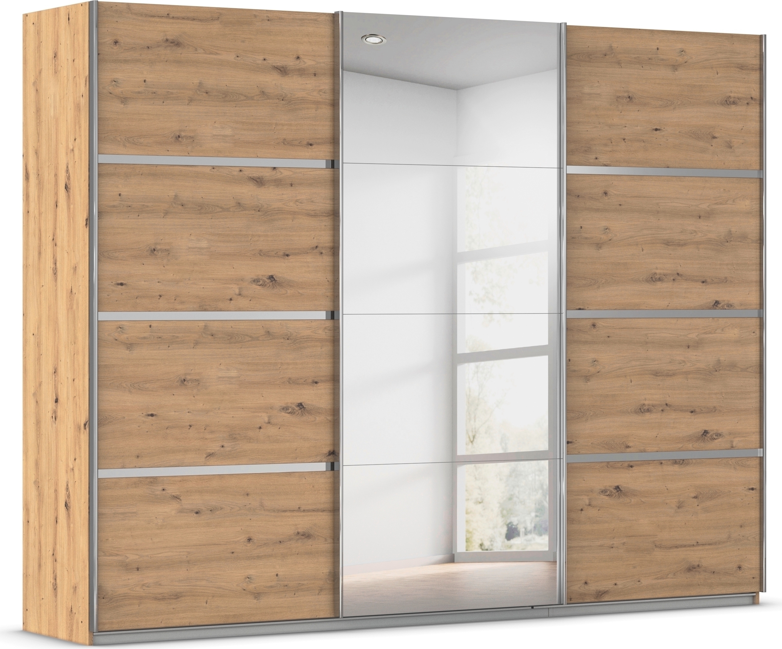 OTTO home Kleiderschrank "Mehrzweckschrank Aktenschrank Möbel Mietswohnung Schlafzimmer AVOLA" 3 verschiedene Ausstattungen BASIC/CLASSIC/PREMIUM (inkl. SOFT-CLOSE), mit eleganten Zierleisten in Chrom, Schwarz oder Weiß MADE IN GERMANY