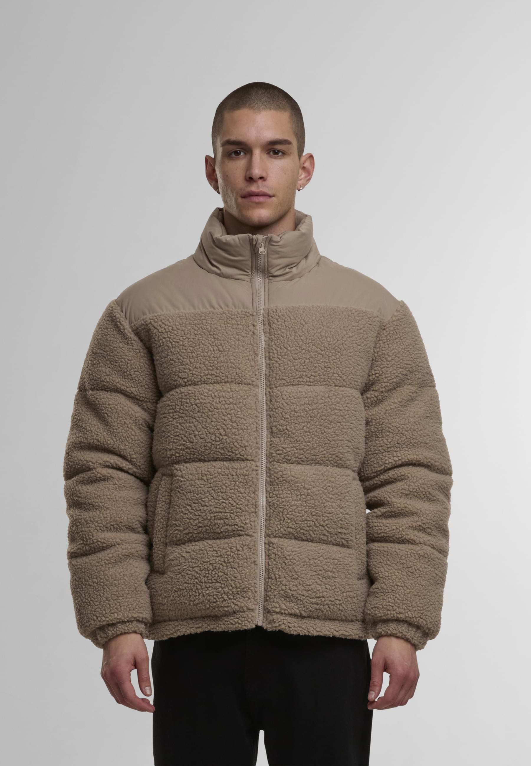 URBAN CLASSICS Winterjacke »Urban Classics Teddy Puffer Jacket«, (1 St.), ohne Kapuze