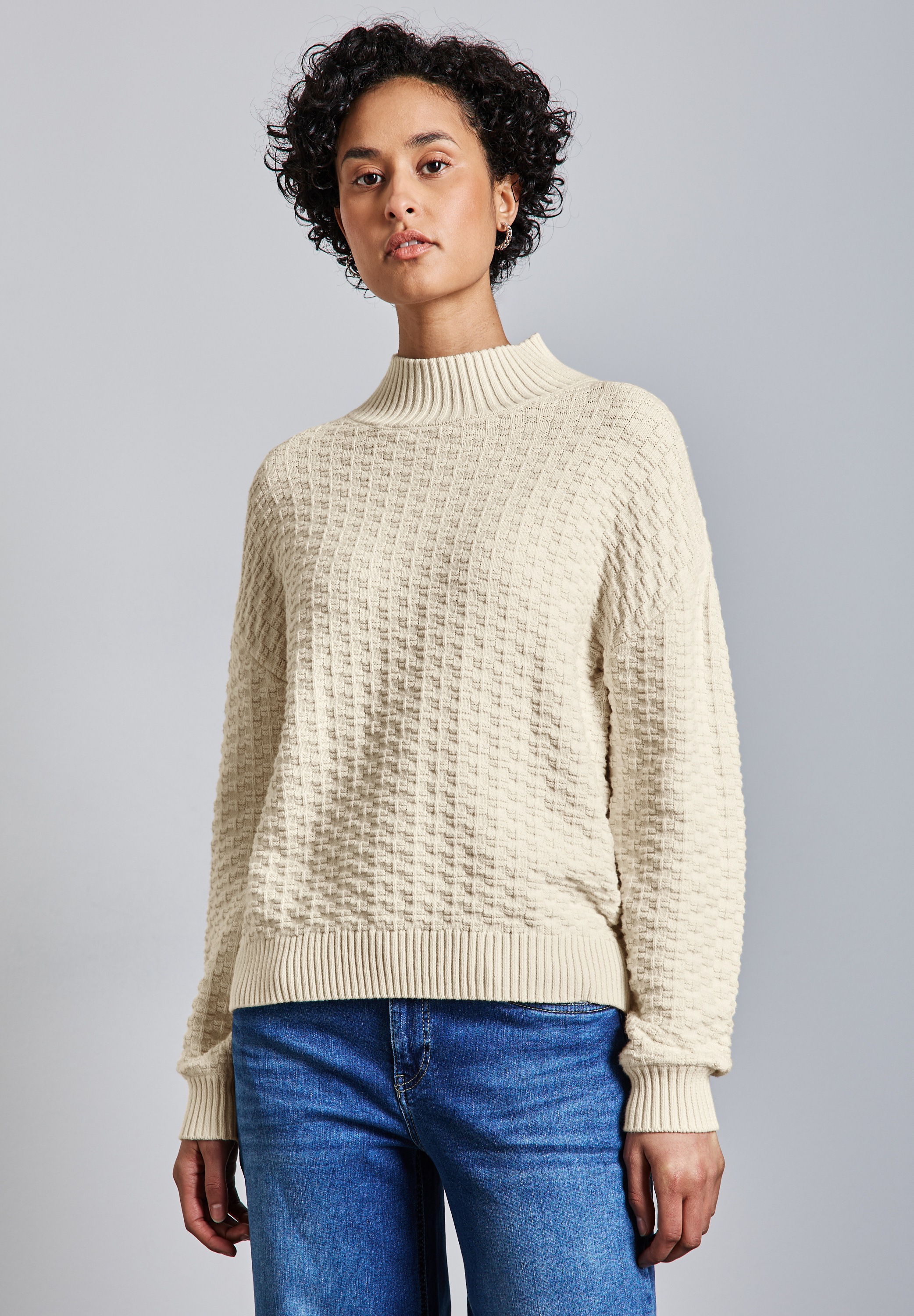 STREET ONE Strickpullover, im soften Baumwoll-Mix günstig online kaufen