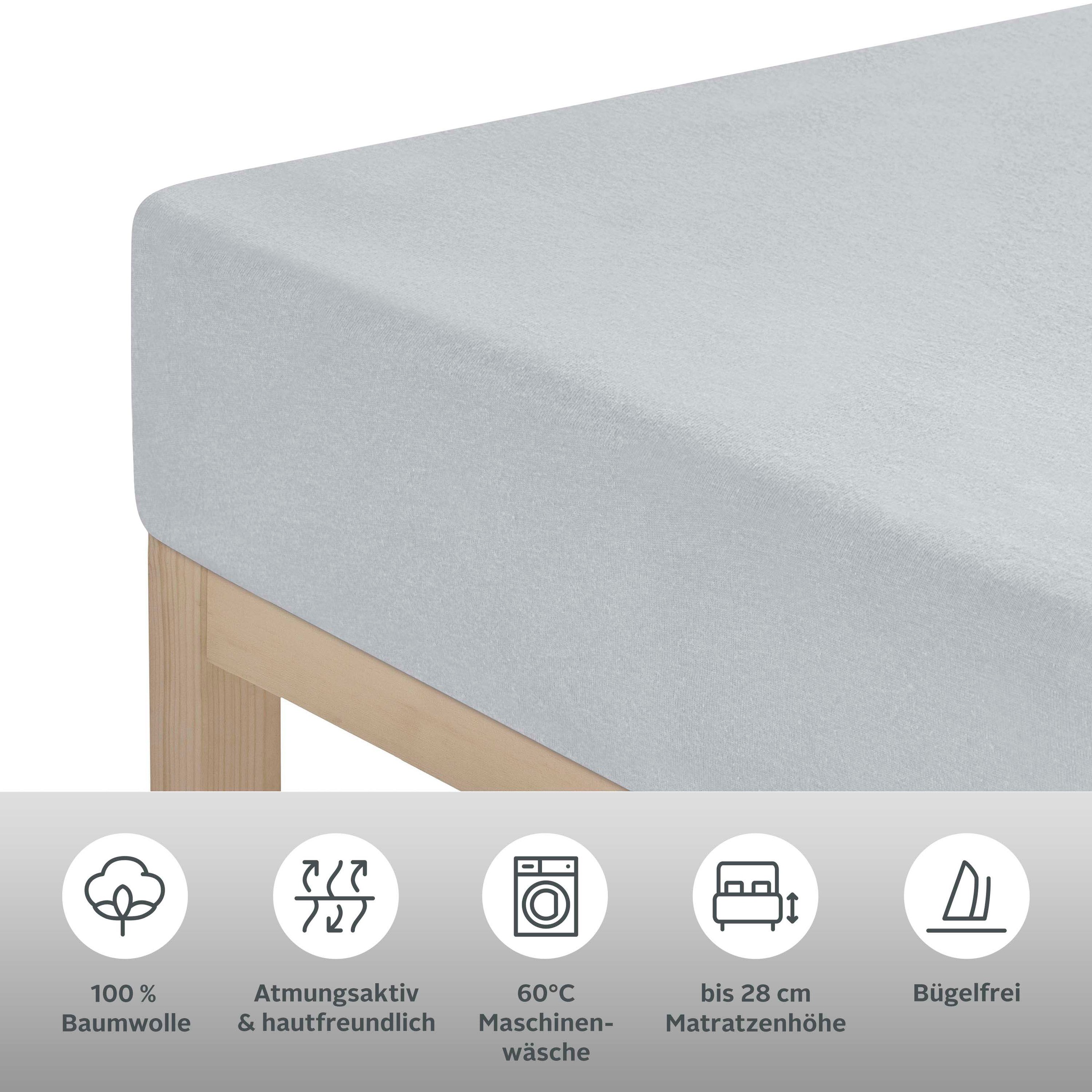 OTTO home Spannbettlaken "BLACKBERRY 100% Baumwolle" für hohe Matratzen bis günstig online kaufen