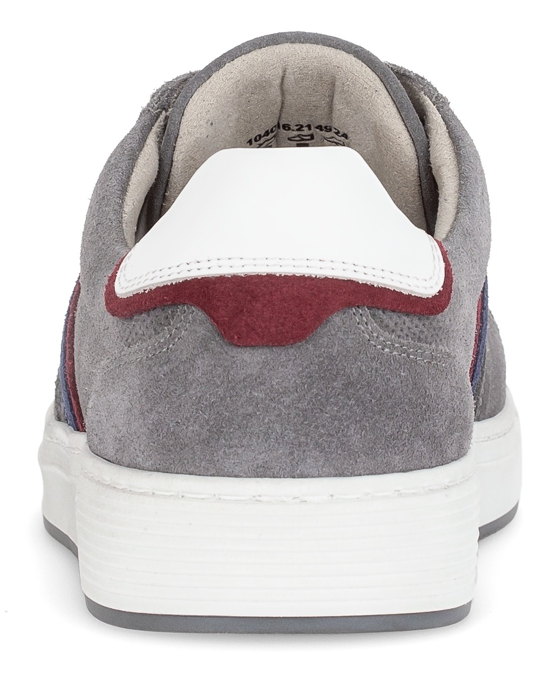 Pius Gabor Sneaker, Freizeitschuh, Halbschuh, Schnürer mit Kontrastbesätze, Weite G