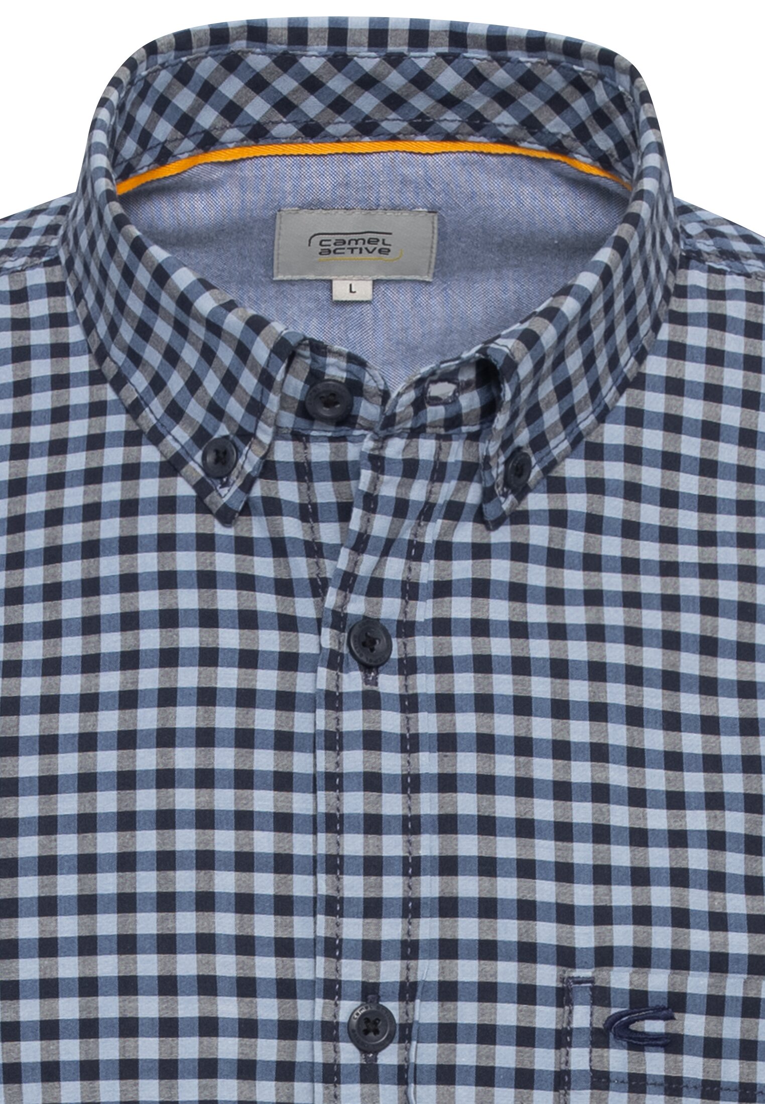 Thumbnail - camel active Karohemd, mit Button-Down-Kragen