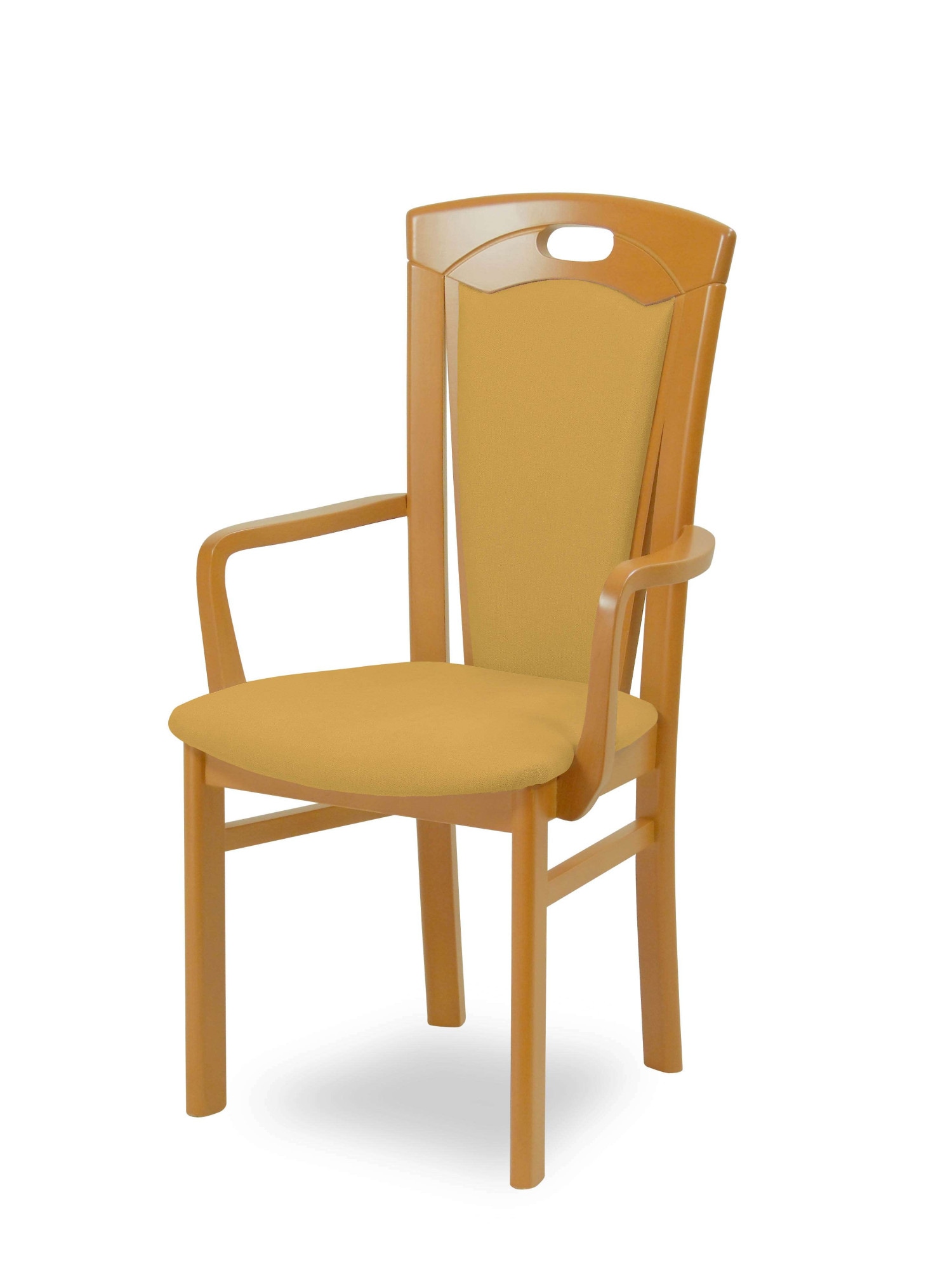 Home affaire Esszimmerstuhl "FERDI, Armlehnstuhl, Made in Italy, Massivholz günstig online kaufen