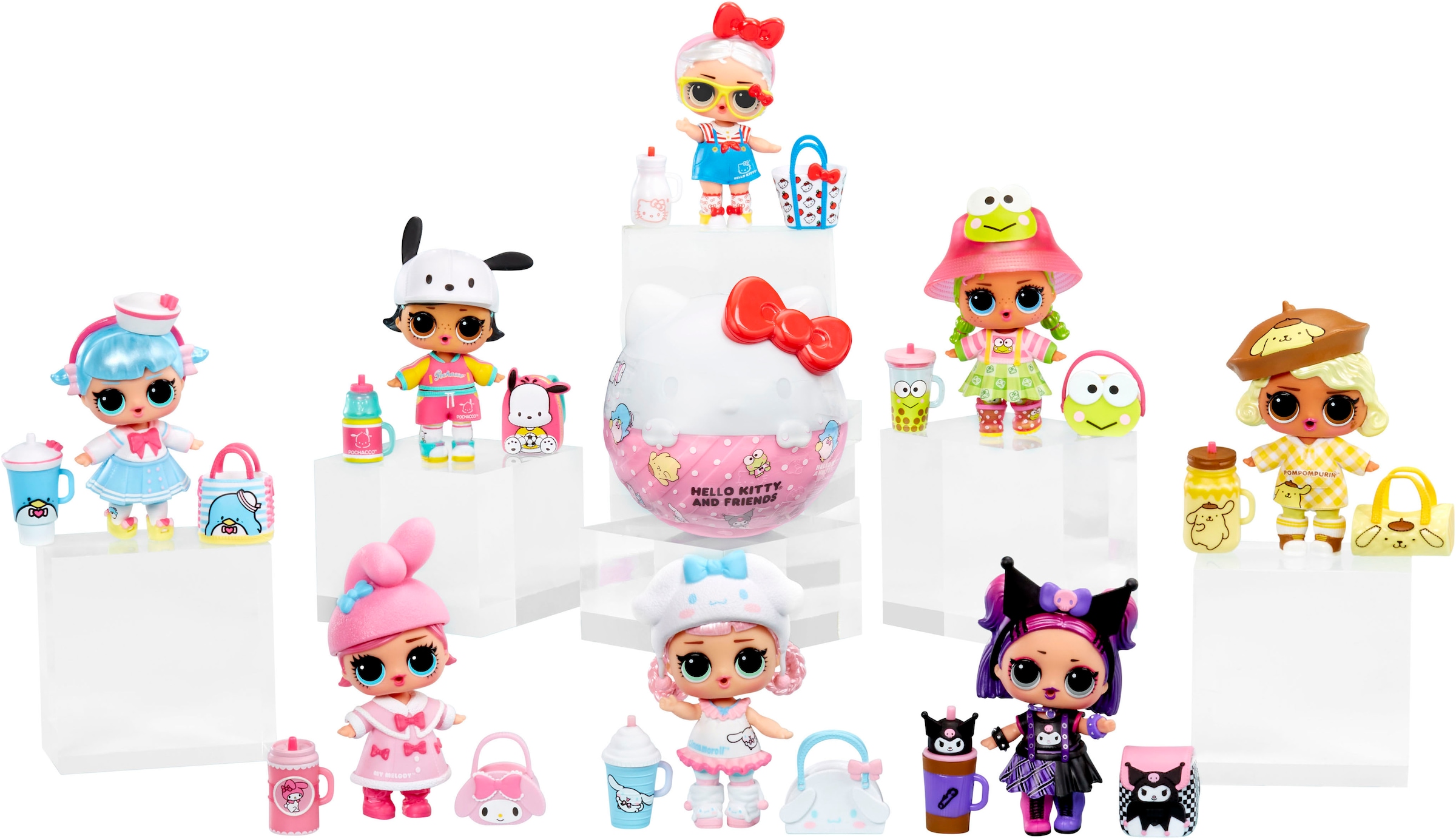 L.O.L. SURPRISE! Anziehpuppe »L.O.L. Surprise Loves Hello Kitty & Friends Tots Core Characters«, sortierte Lieferung