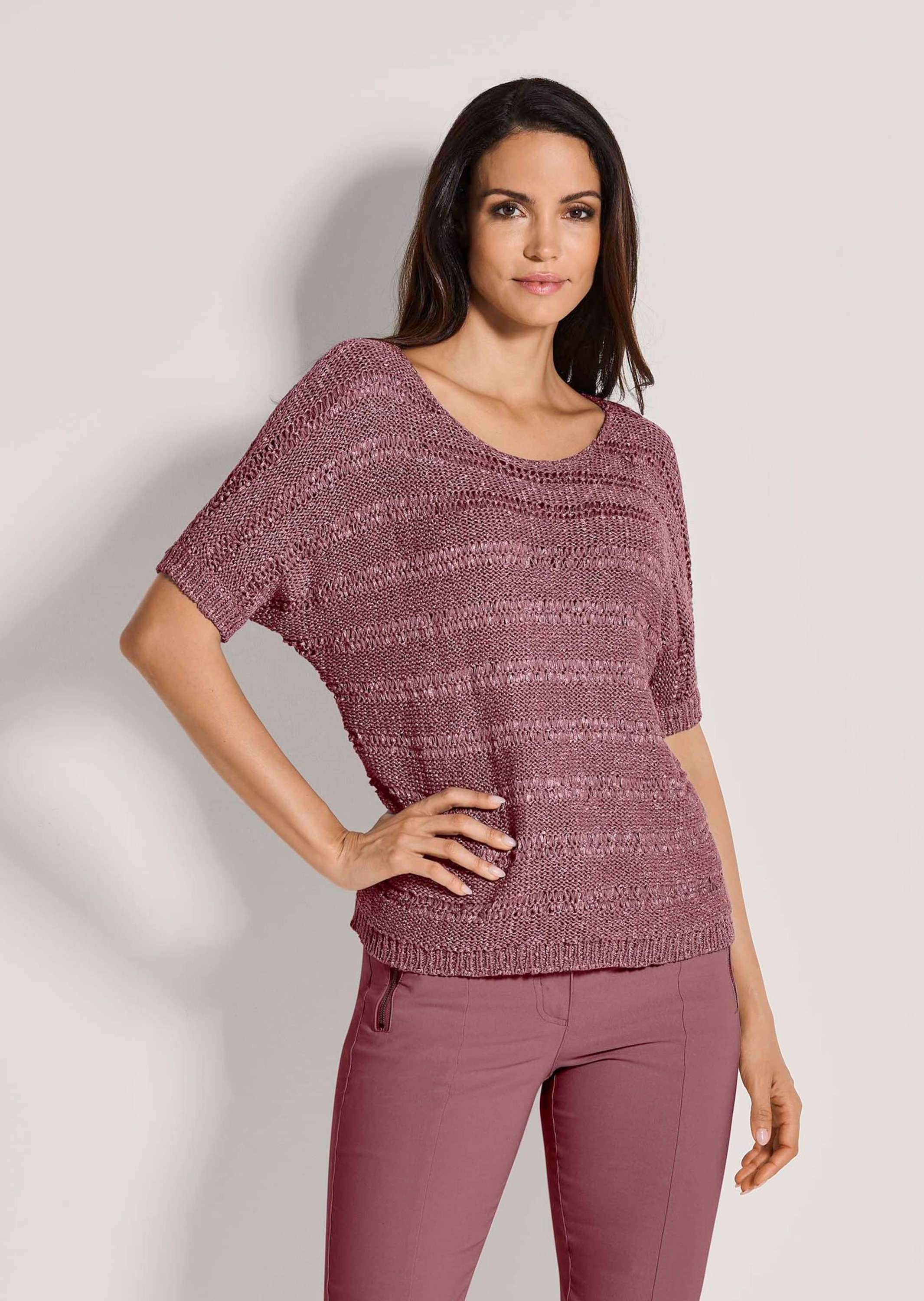 Thumbnail - MADELEINE Longpullover "Pullover Bändchen-Pullover mit Glanz-Effekt"