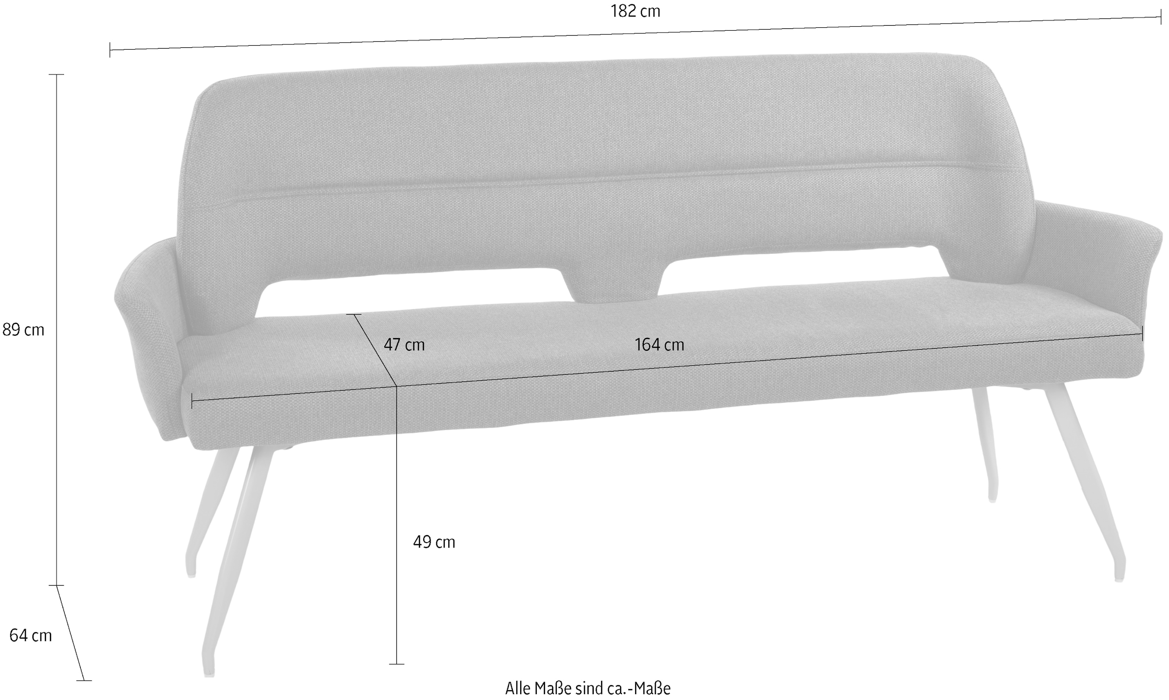 Duo Collection Essbank »Sitzbank« 1 Stk. tlg. Breite 182 cm