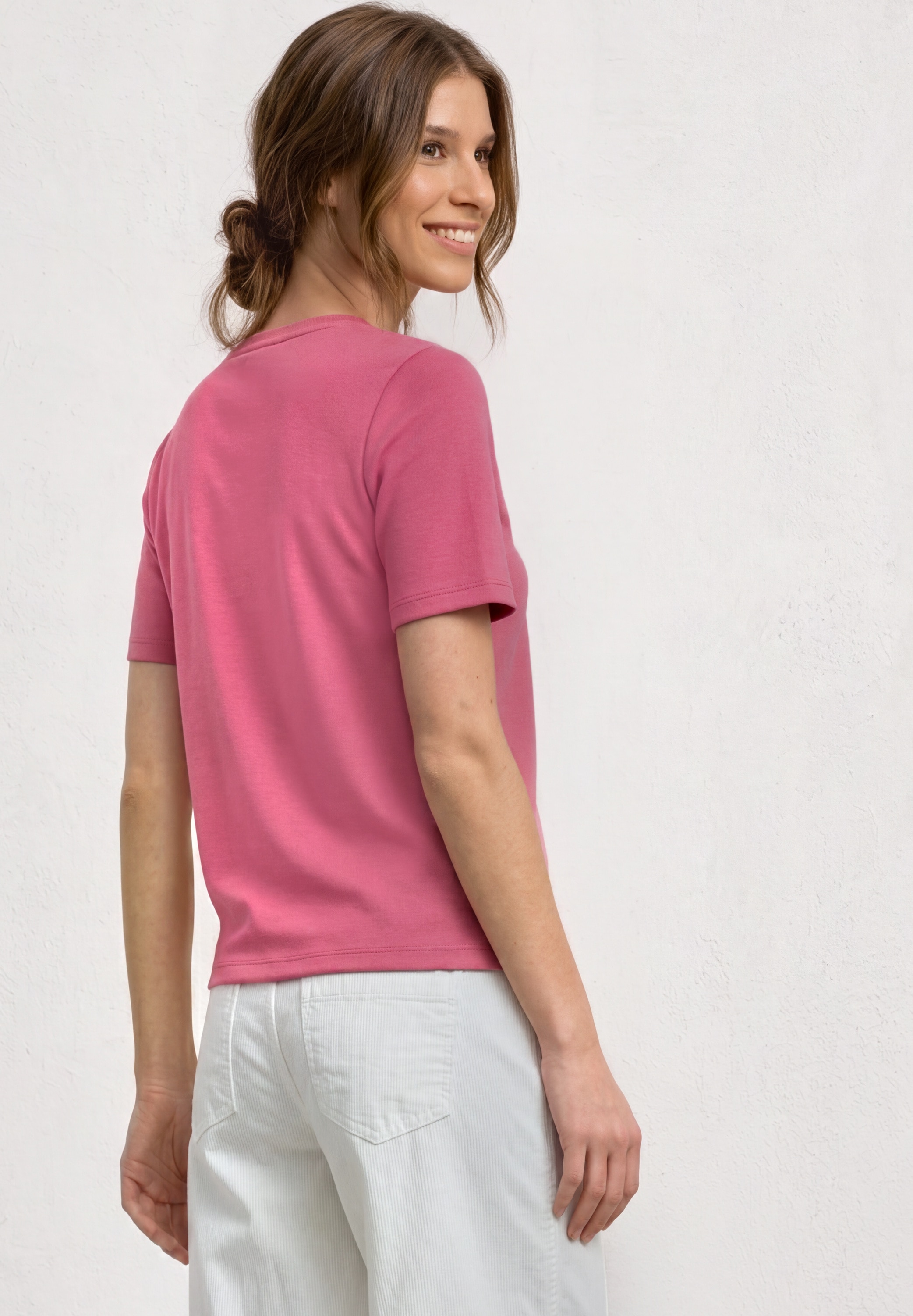 STREET ONE T-Shirt mit Rundhalsausschnitt