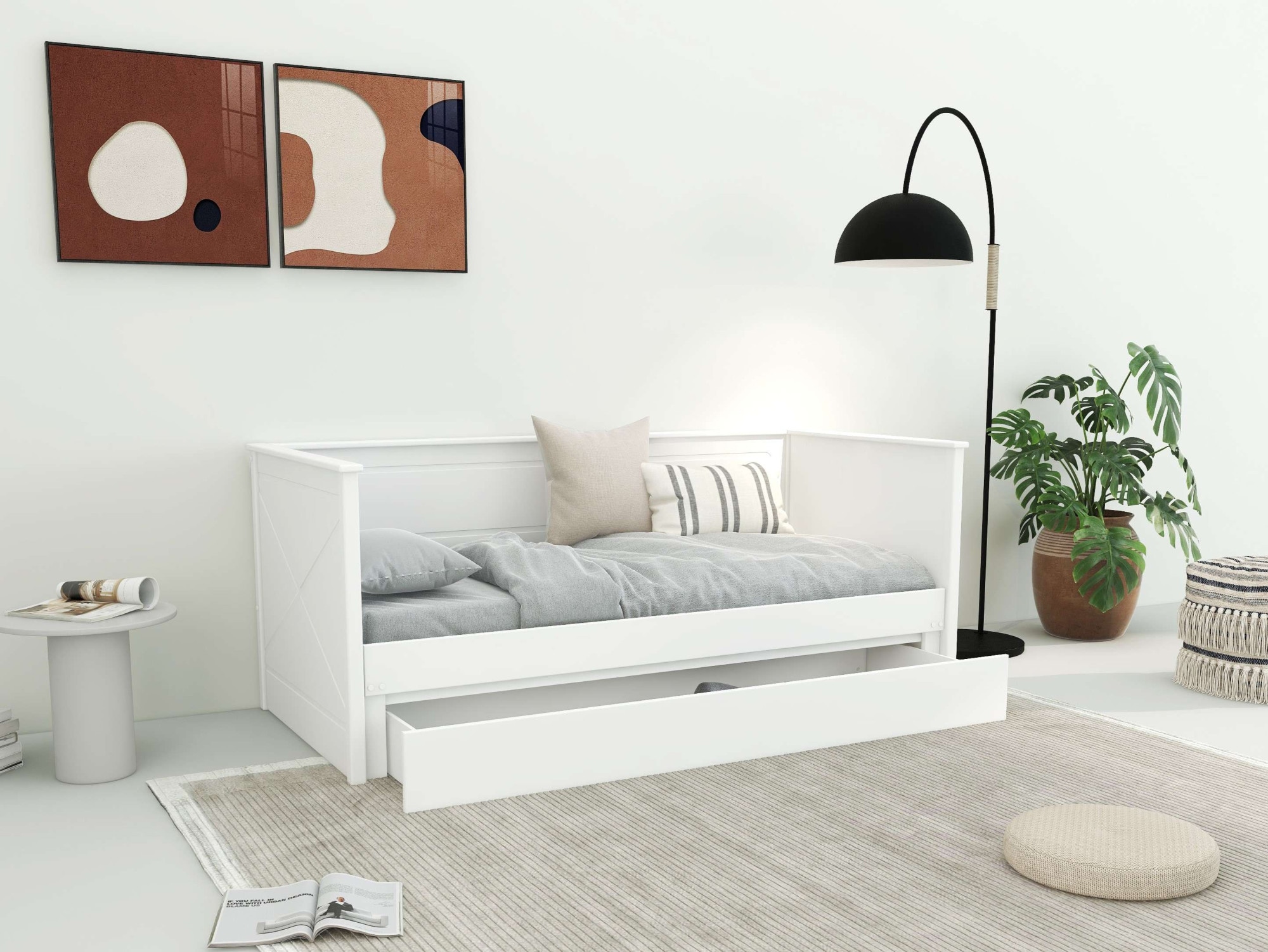 Home affaire Daybett »Emden«, mit Ausziehfunktion und Bettkasten, inklusive Lattenrost